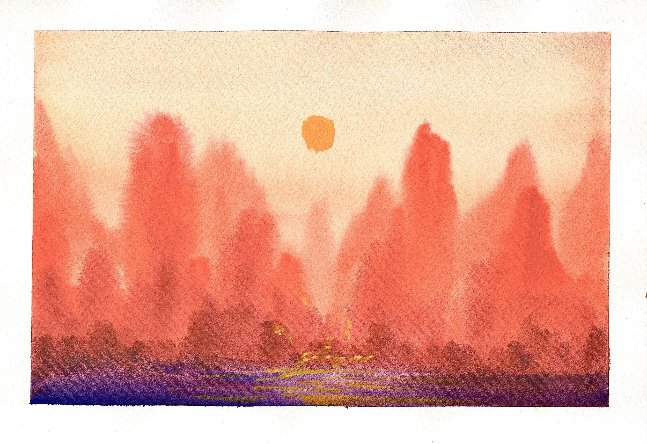 Red Sunrise - Watercolor.JPG