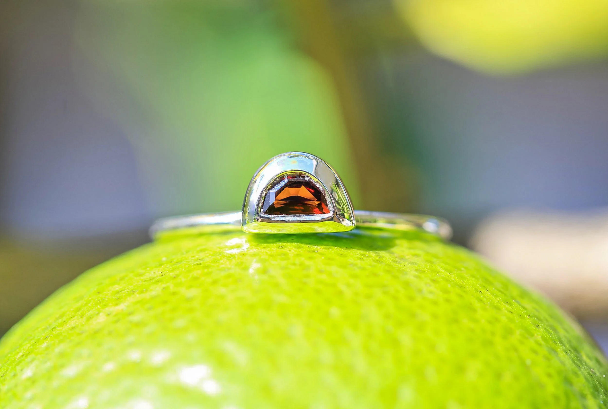 Luna Garnet Ring