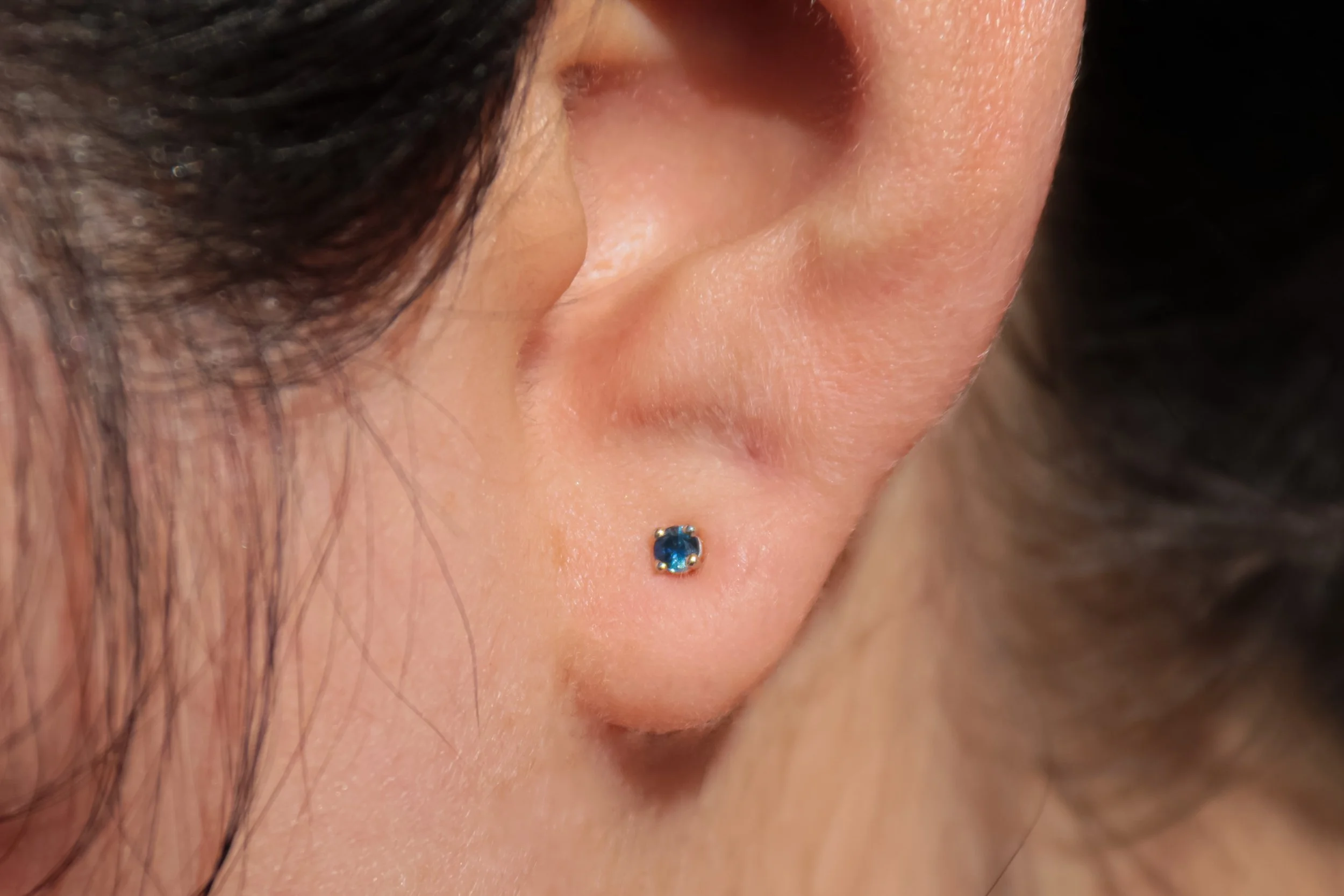 Pampas Sky Sapphire Studs by Quechua Jeweller