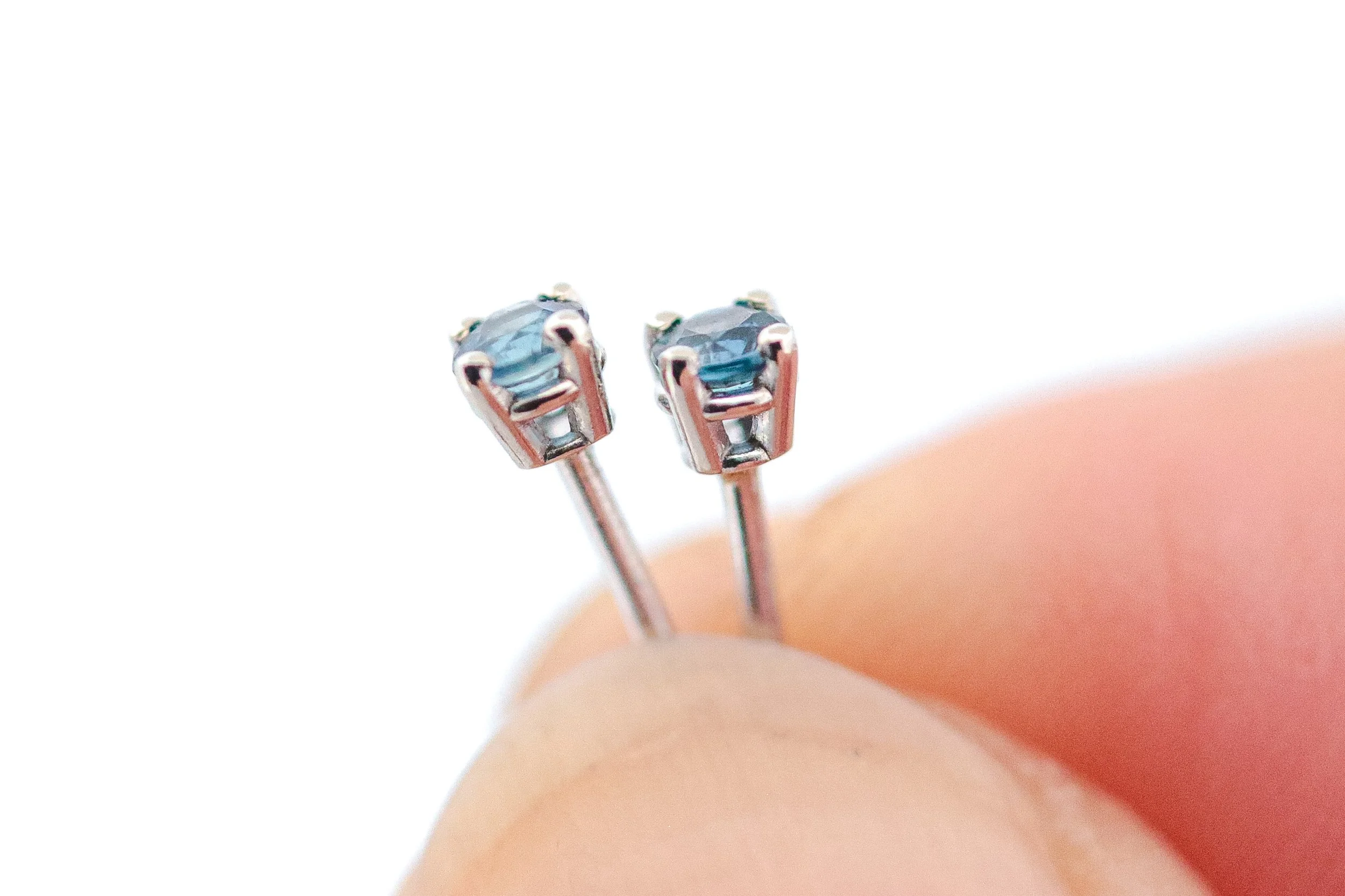 Pampas Sky Sapphire Studs by Quechua Jeweller