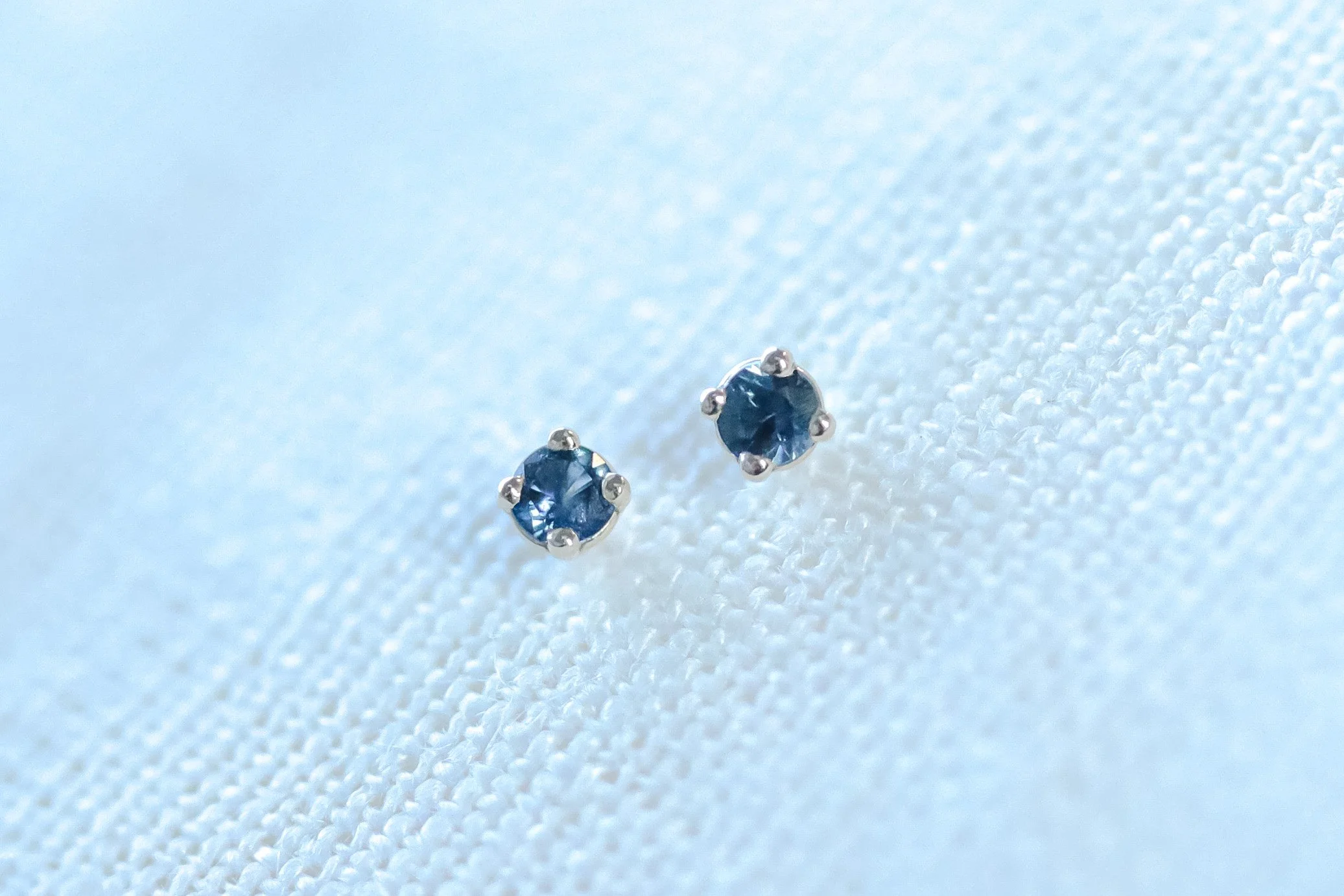 Pampas Sky Sapphire Studs by Quechua Jeweller