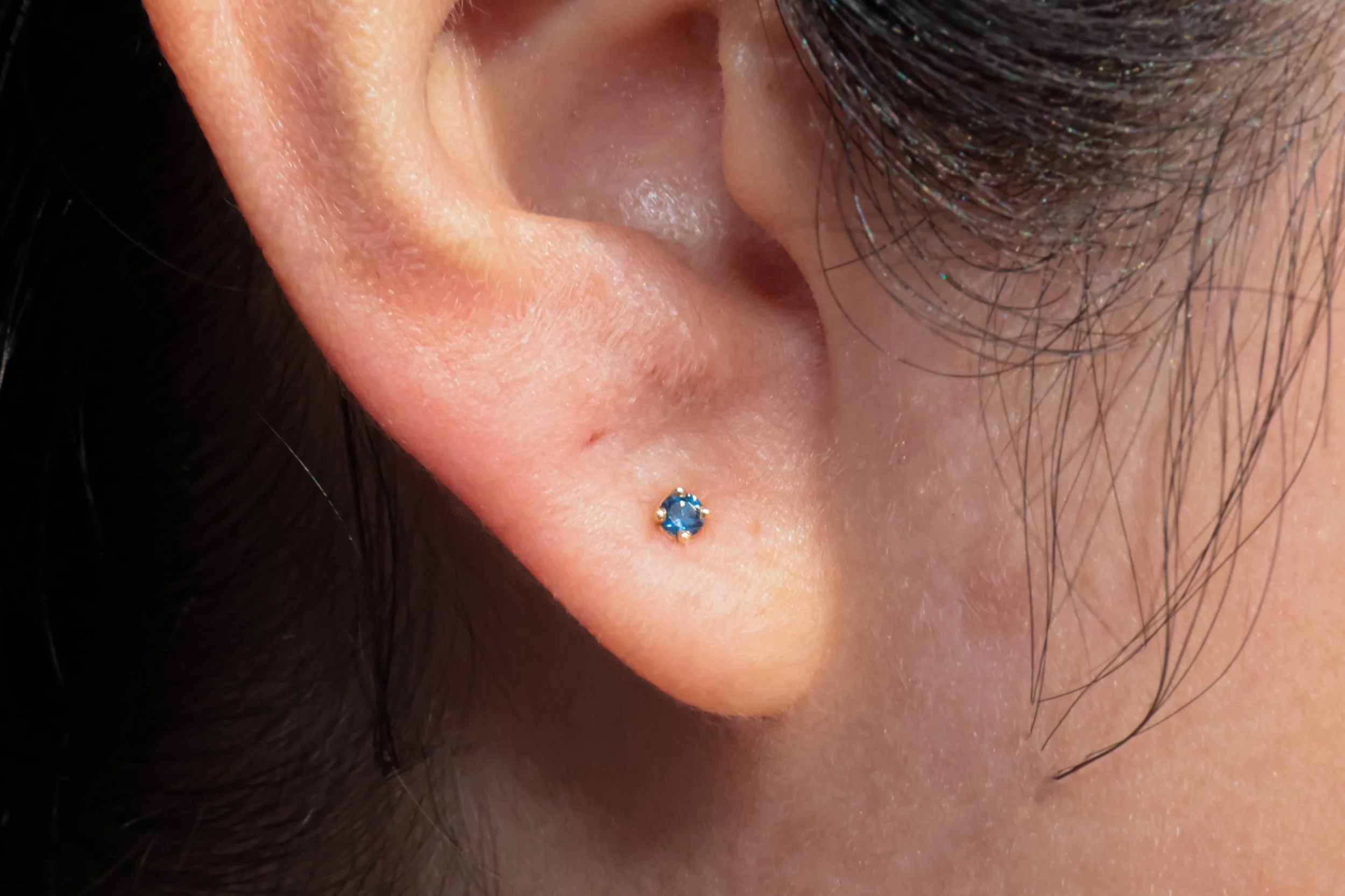 Pampas Sky Sapphire Studs by Quechua Jeweller