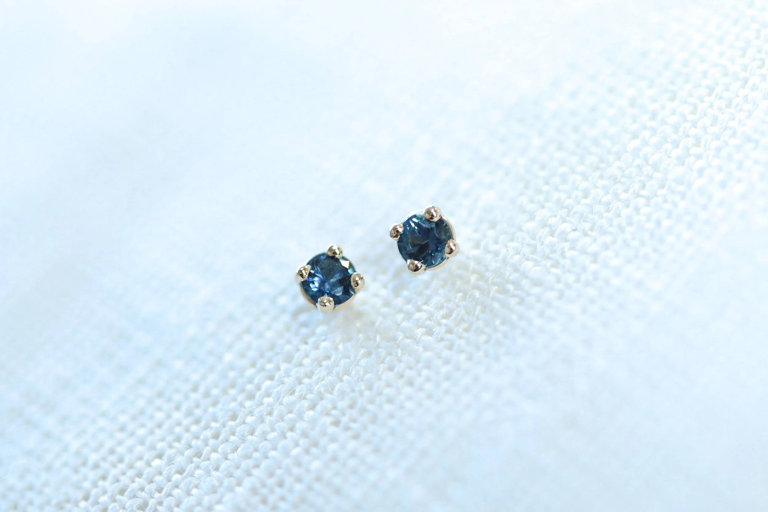 Pampas Sky Sapphire Studs by Quechua Jeweller