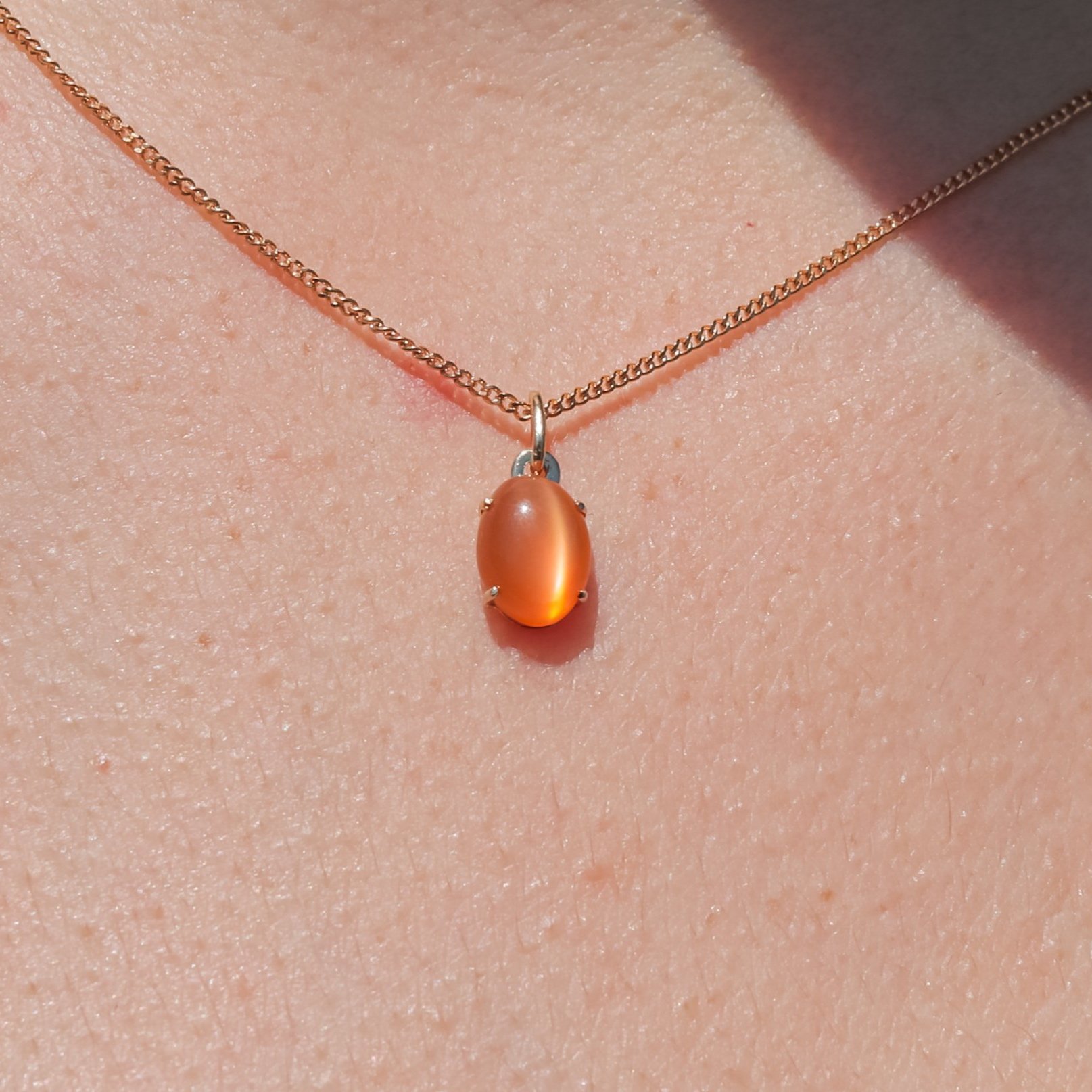 Orange Moonstone Pendant