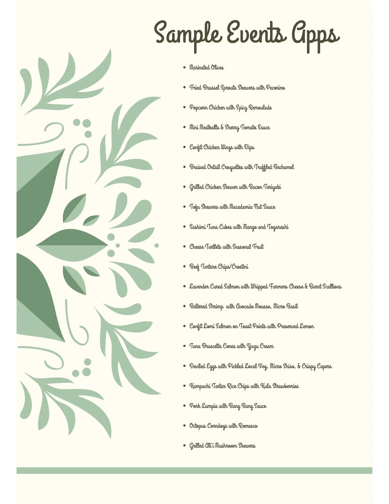 Private Chef for Events - Lahaina Private Chef — Lahaina Private Chef