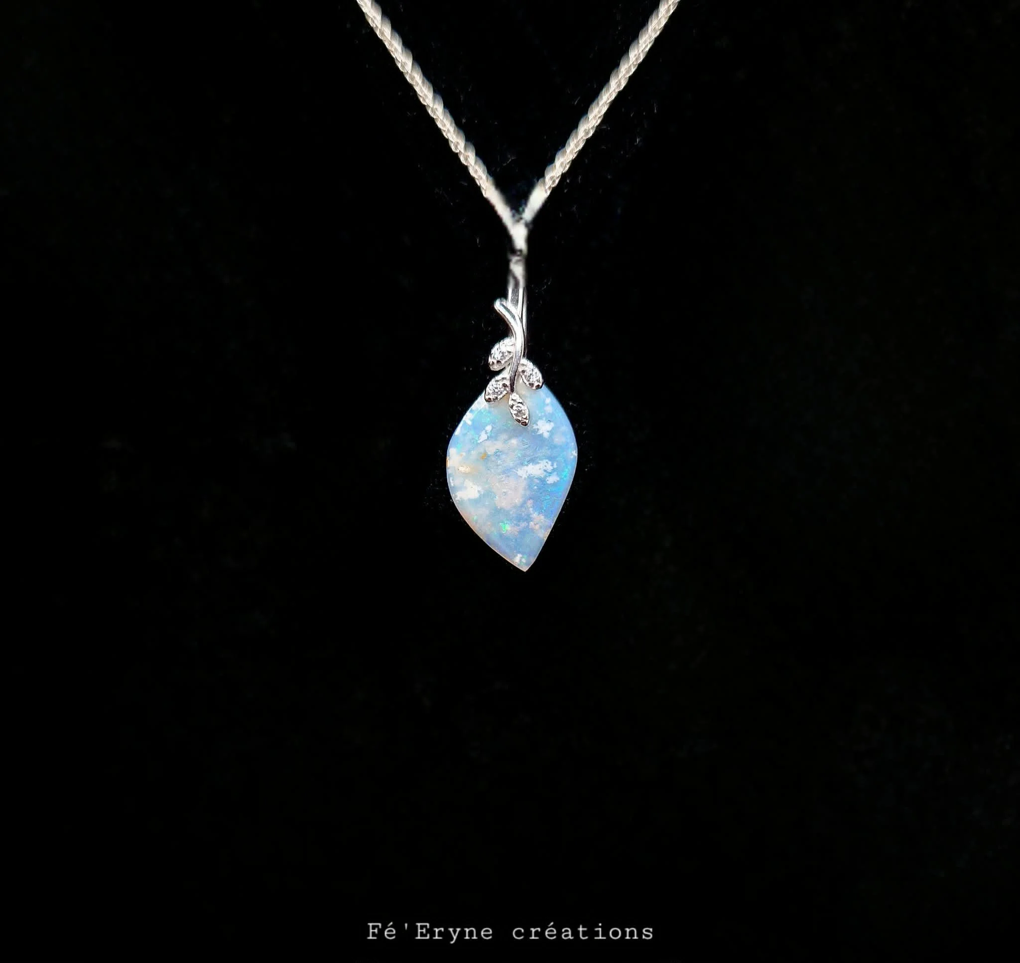 Collier Opale - Argent 925