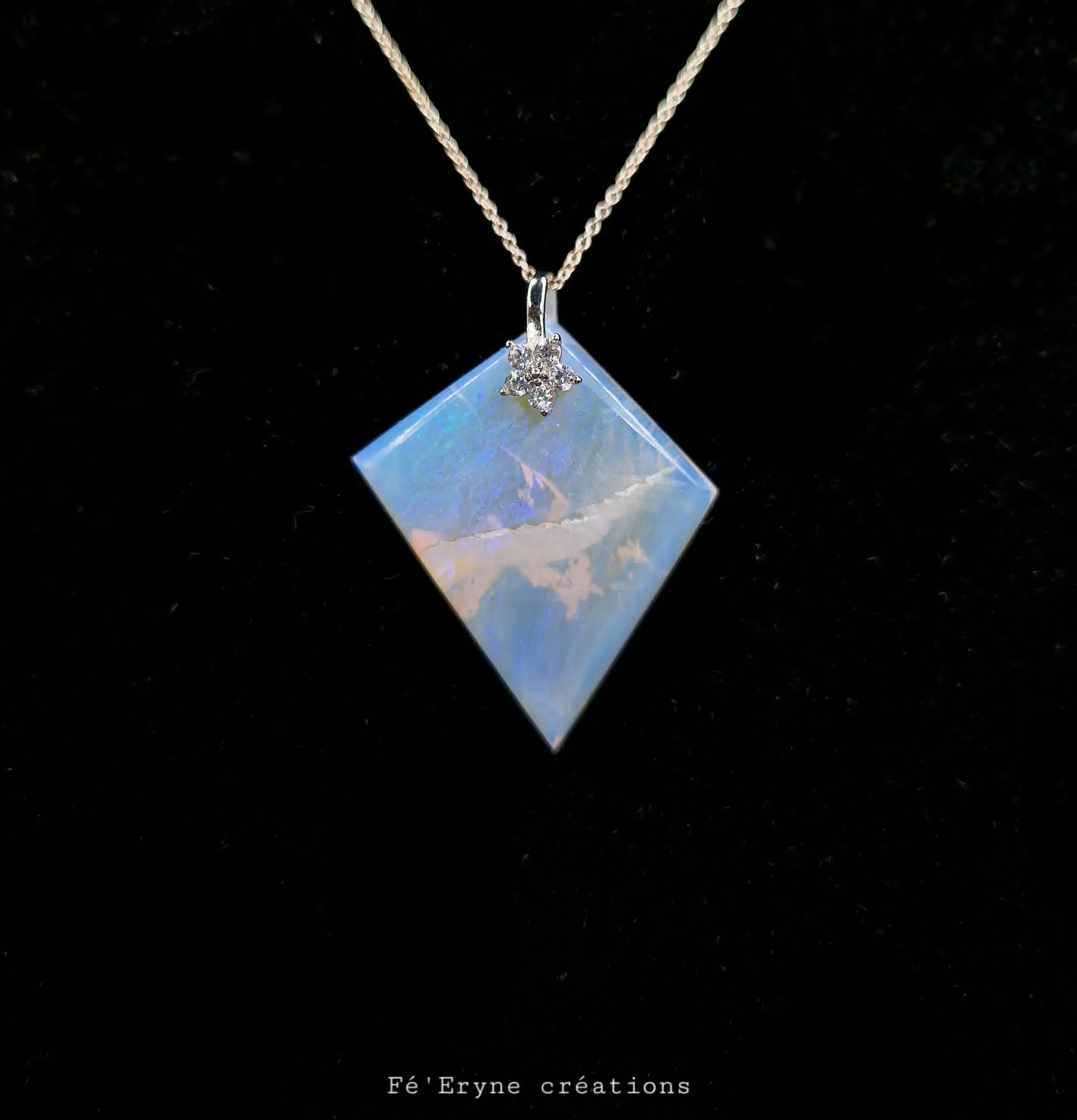 Collier Opale - Argent 925
