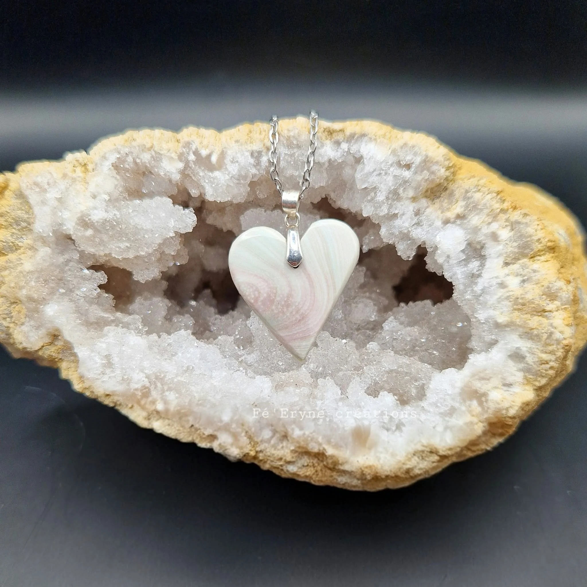 Collier coeur Nacre