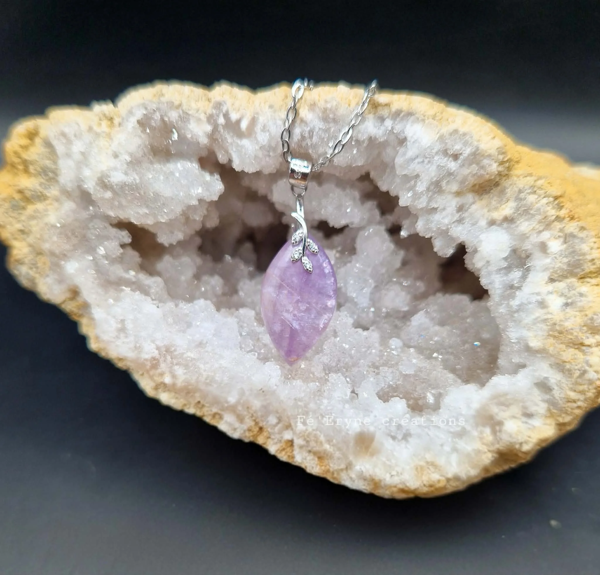 Collier Fluorite irisée - Made in France