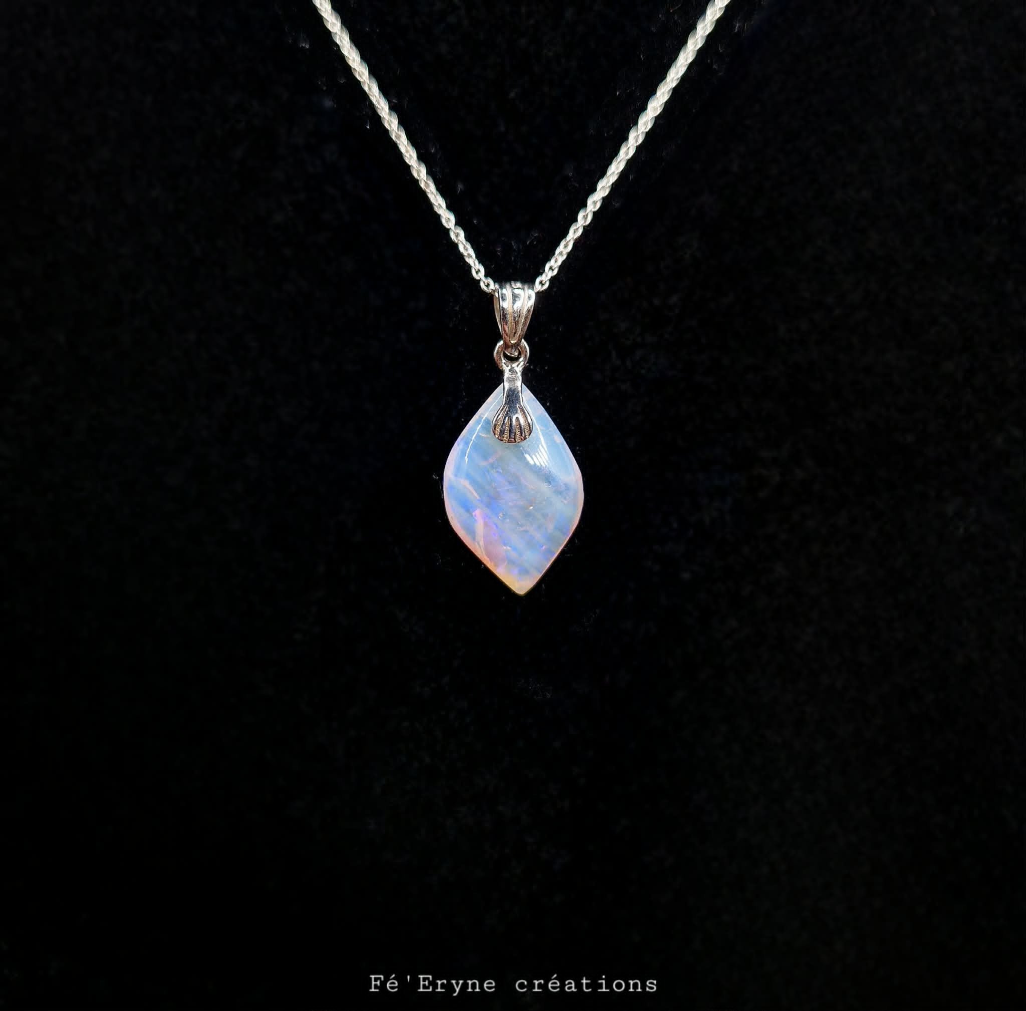Collier Opale - Argent 925