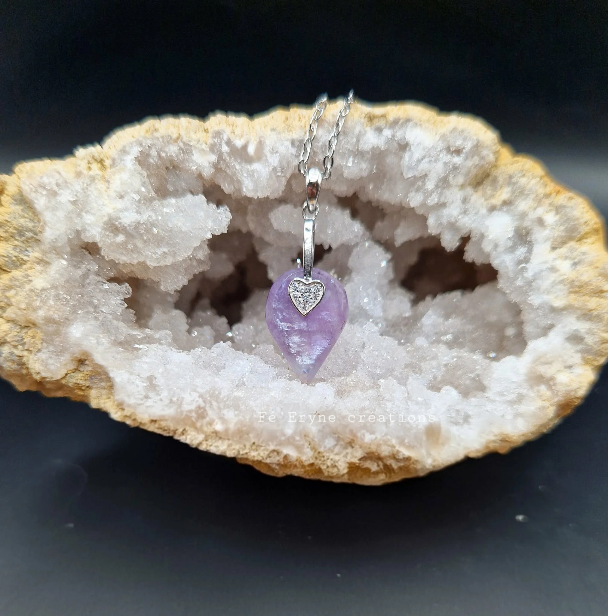 Collier Fluorite irisée - Made in France