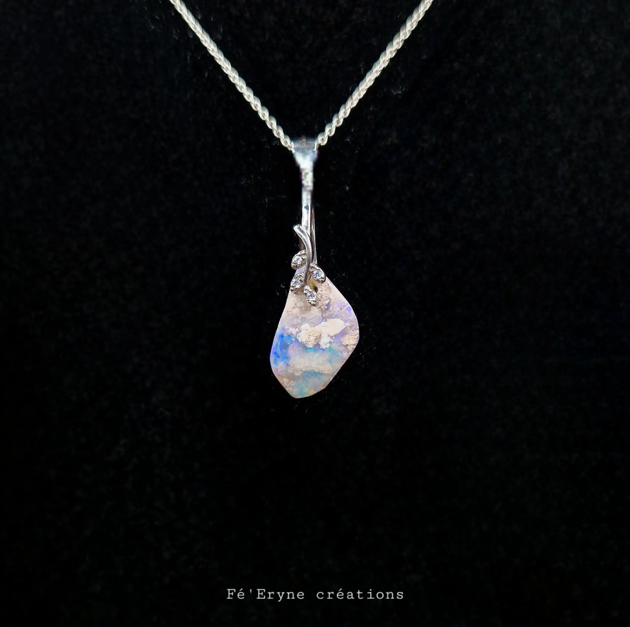 Collier Opale - Argent 925