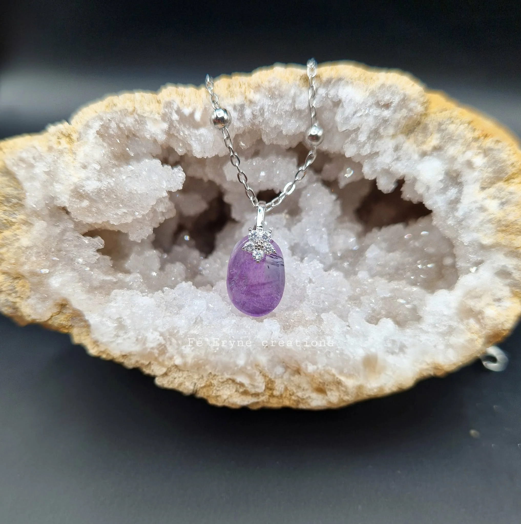 Collier Fluorite irisée - Made in France