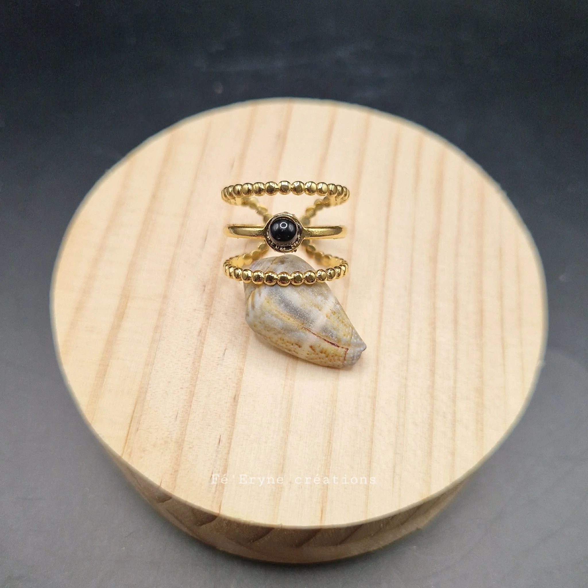 Bague Obsidienne