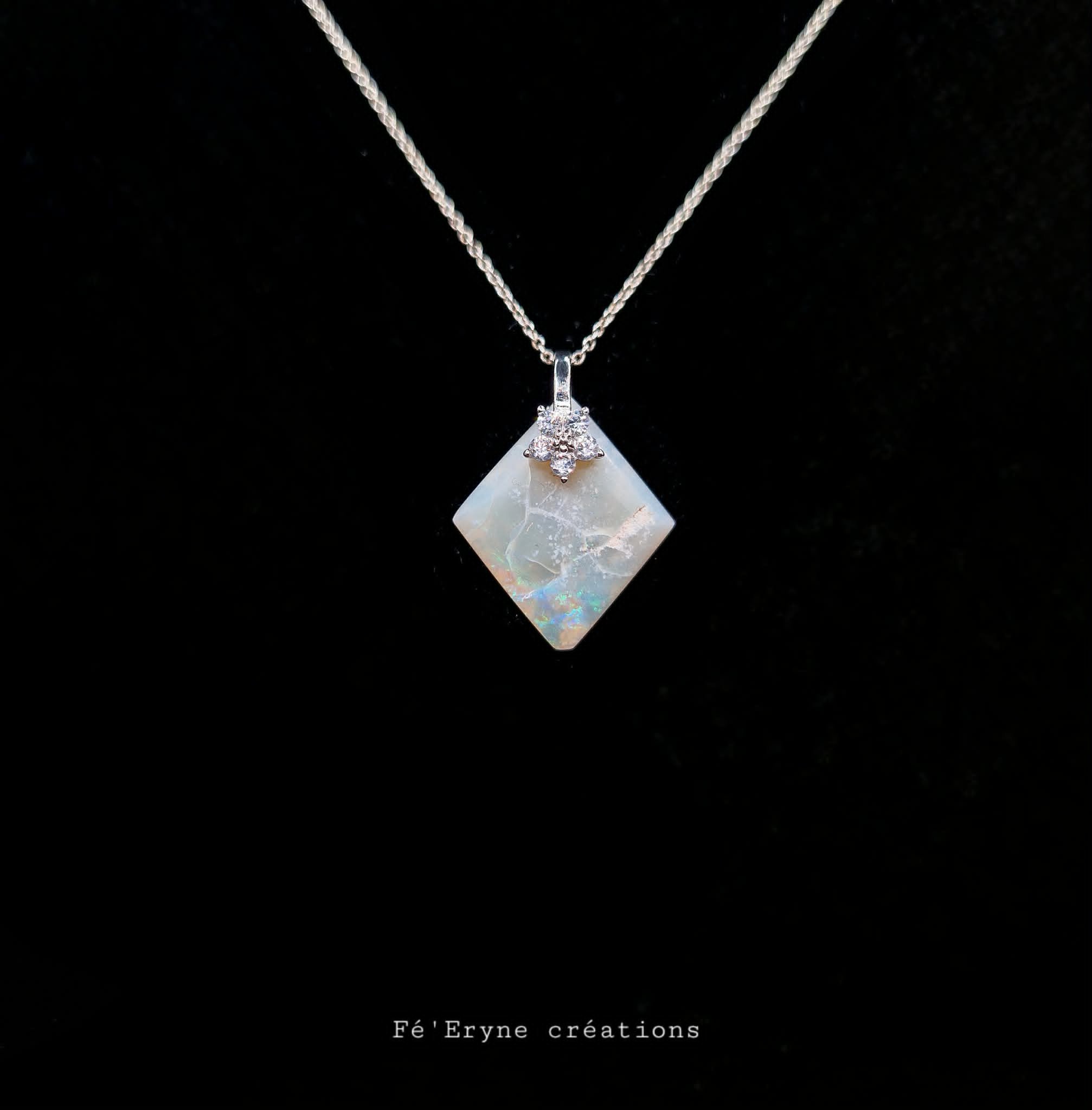 Collier Opale - Argent 925