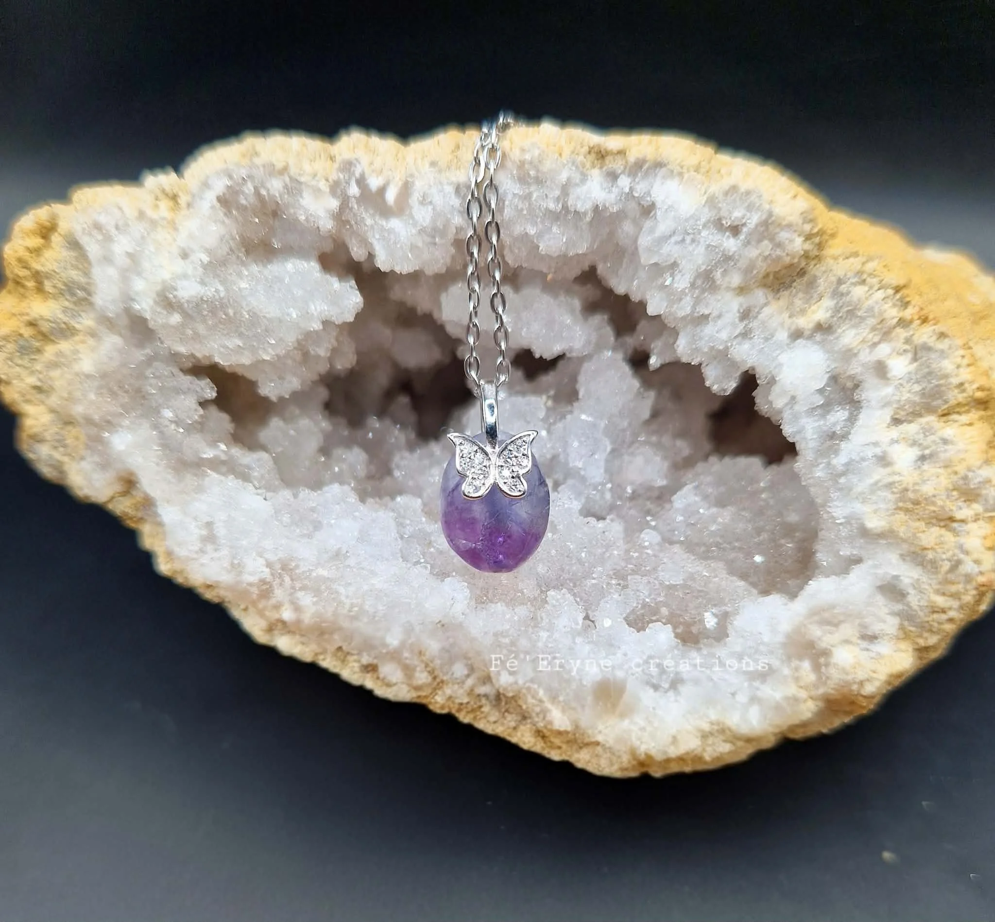 Collier Fluorite irisée - Made in France