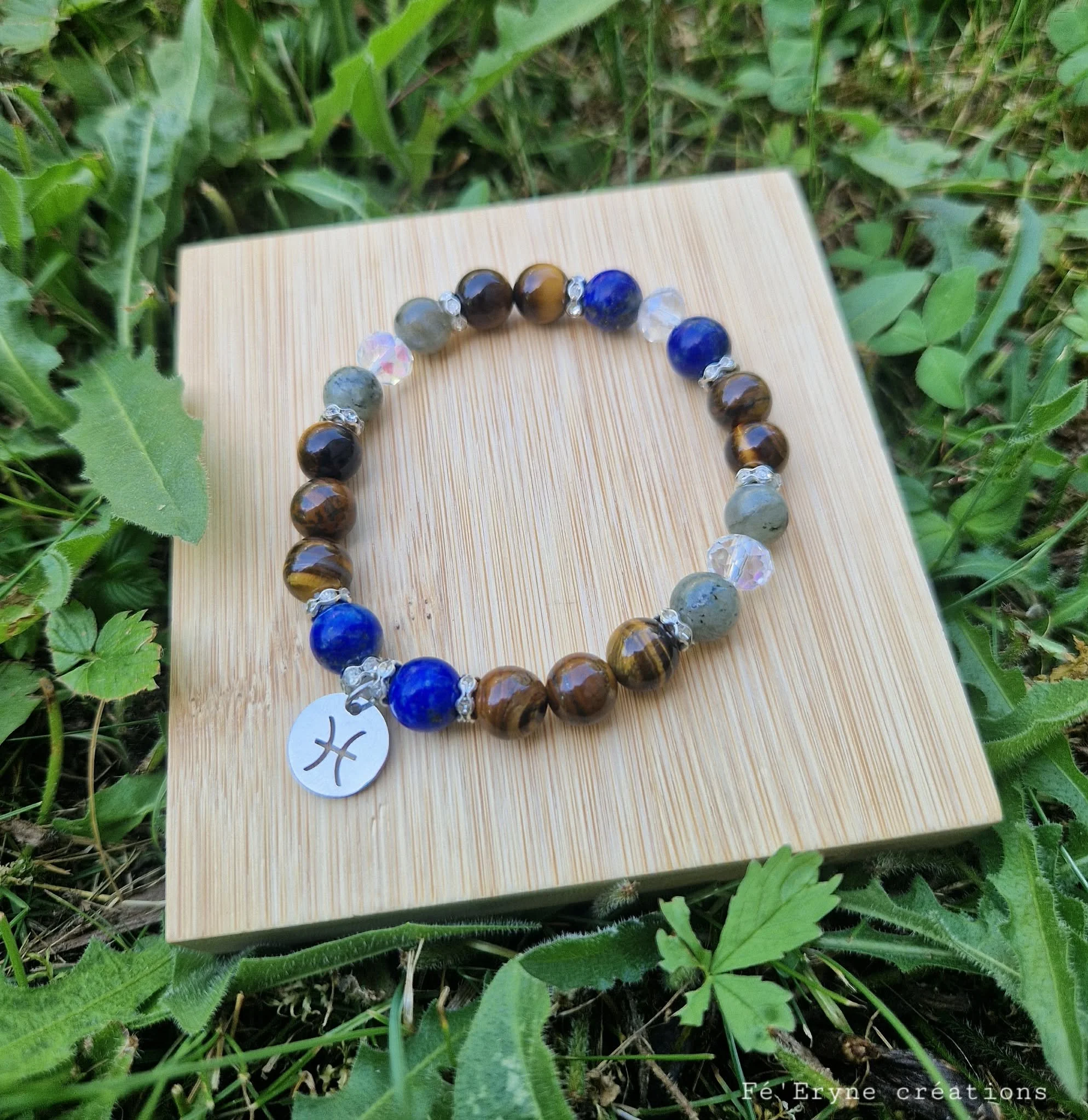 Bracelet astro "Poissons" - pierres naturelles
