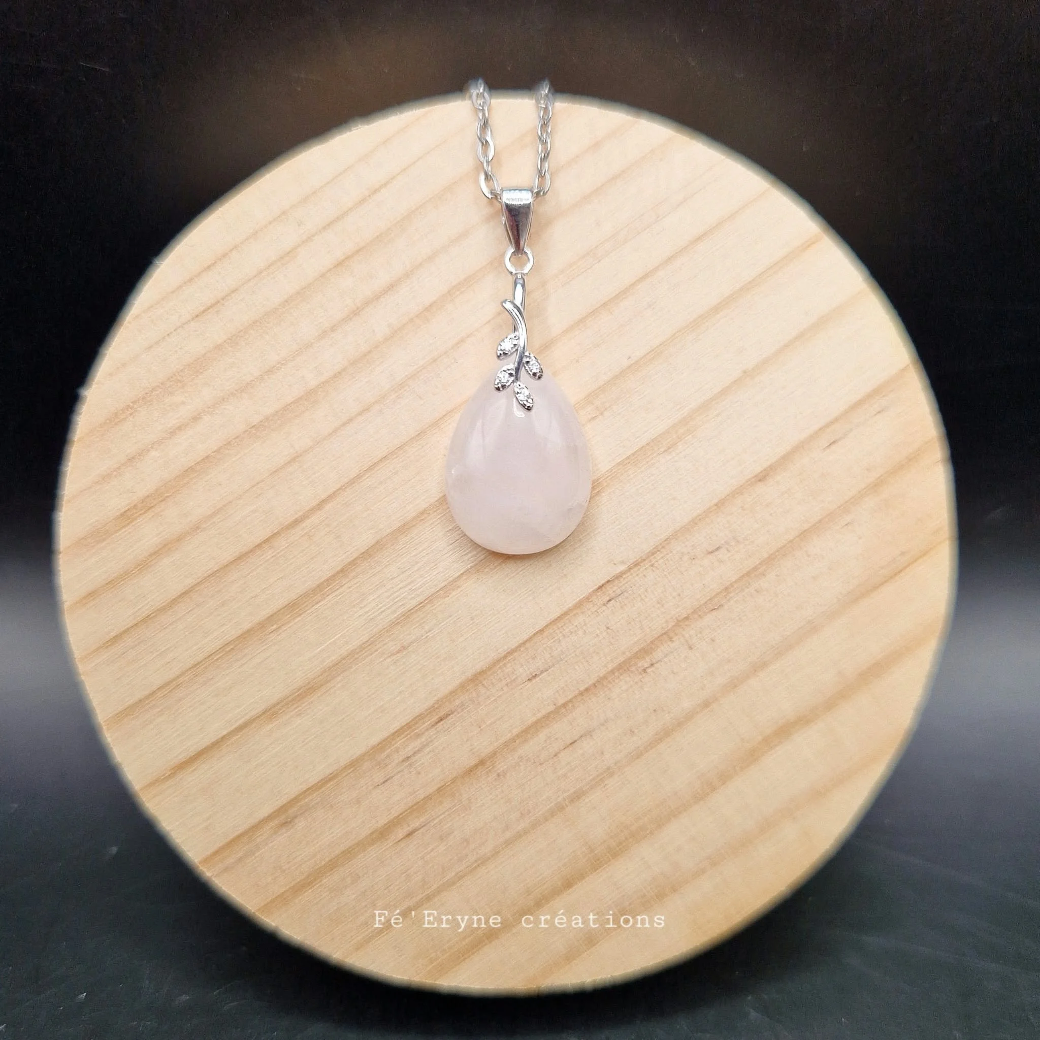 Collier Quartz rose