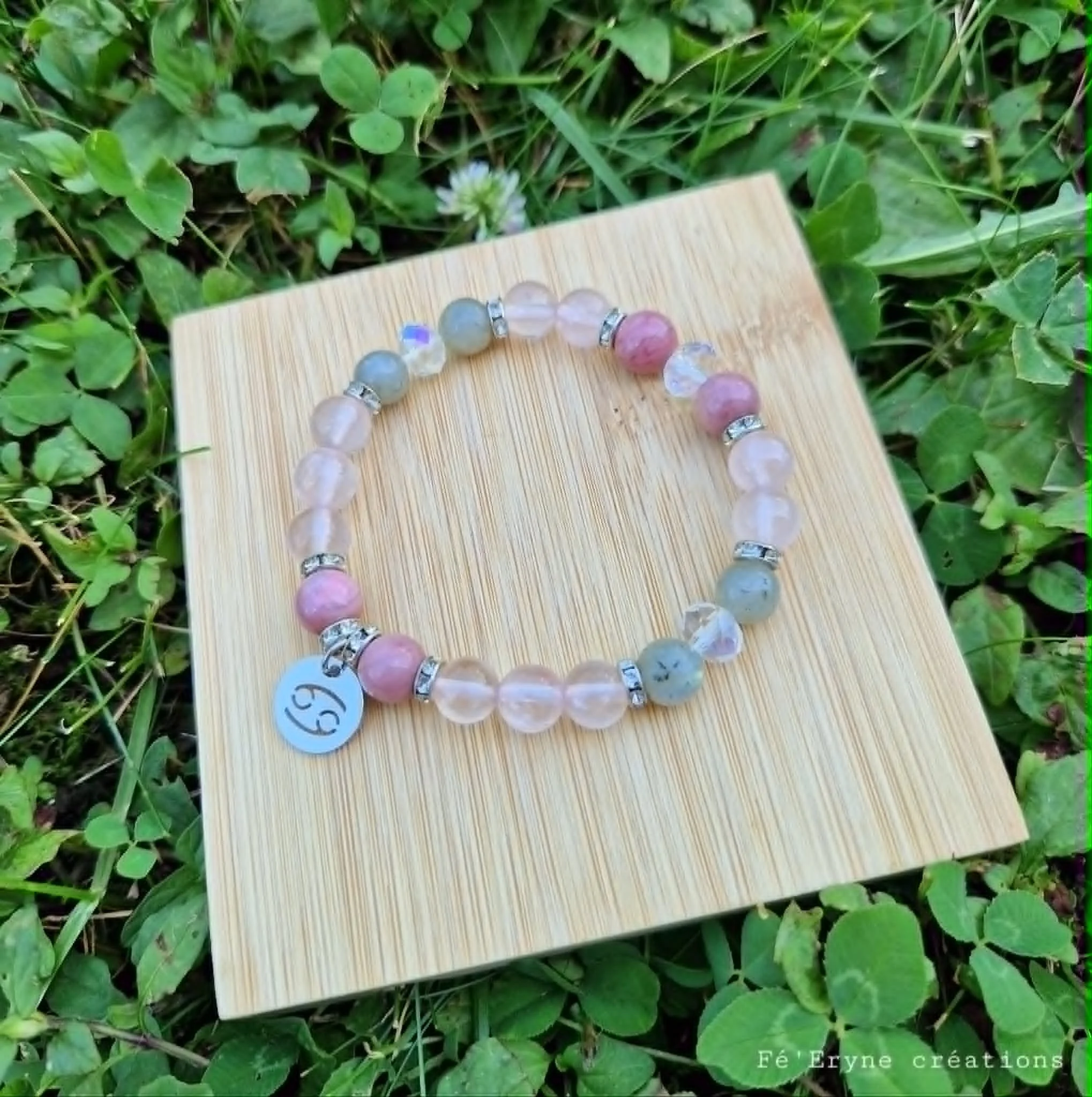 Bracelet astro "Cancer" - pierres naturelles