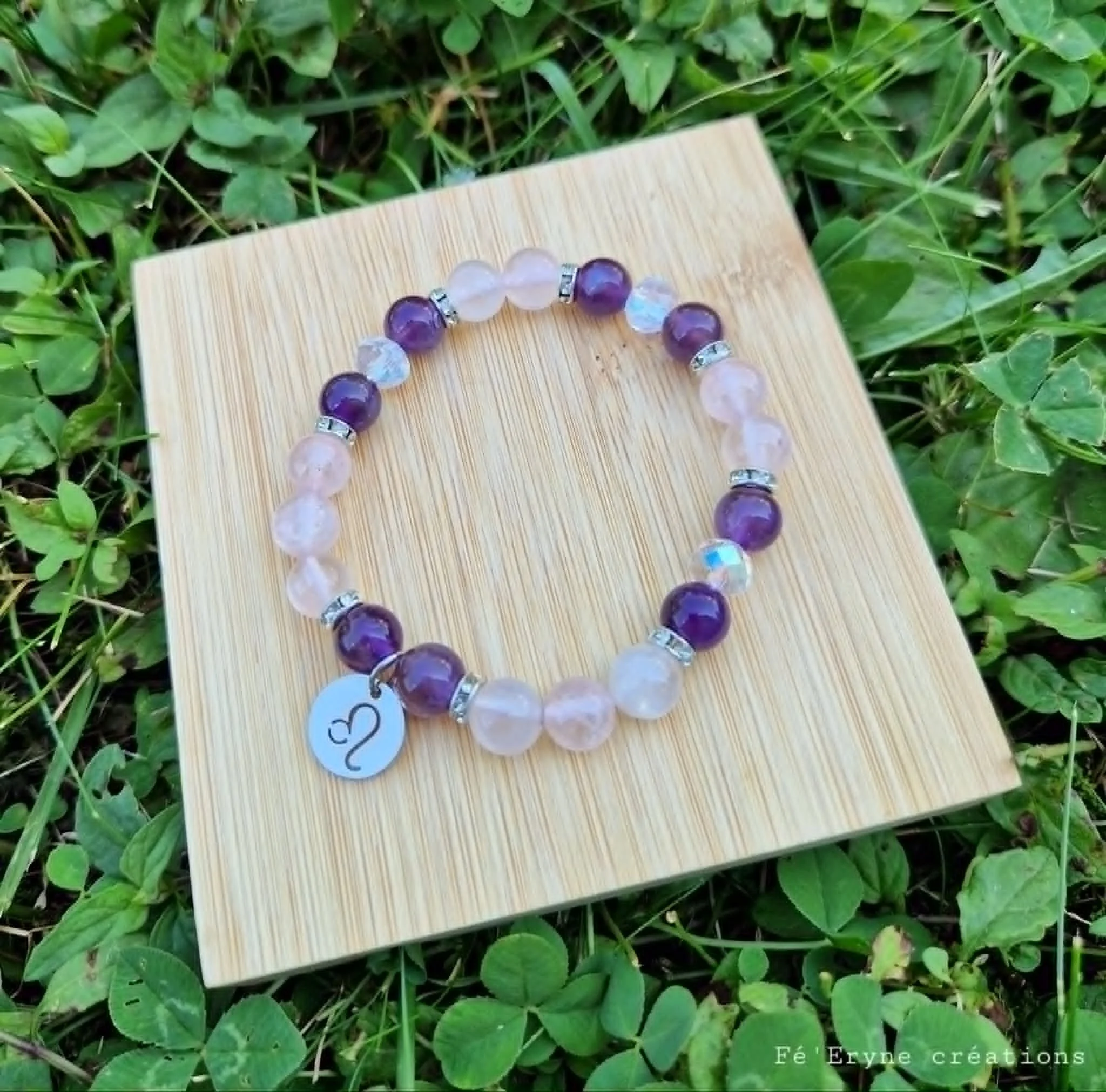 Bracelet astrologique "Lion" - pierres naturelles
