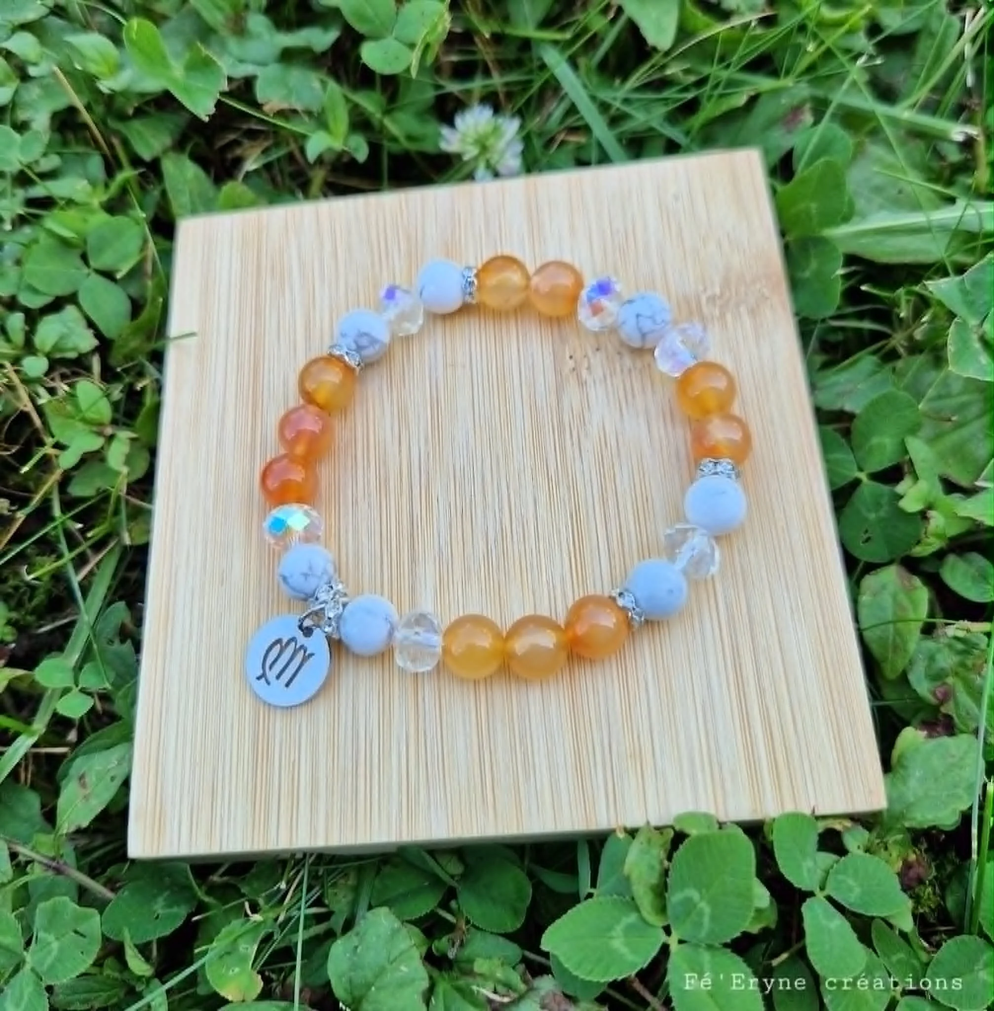 Bracelet astro "Vierge" - pierres naturelles