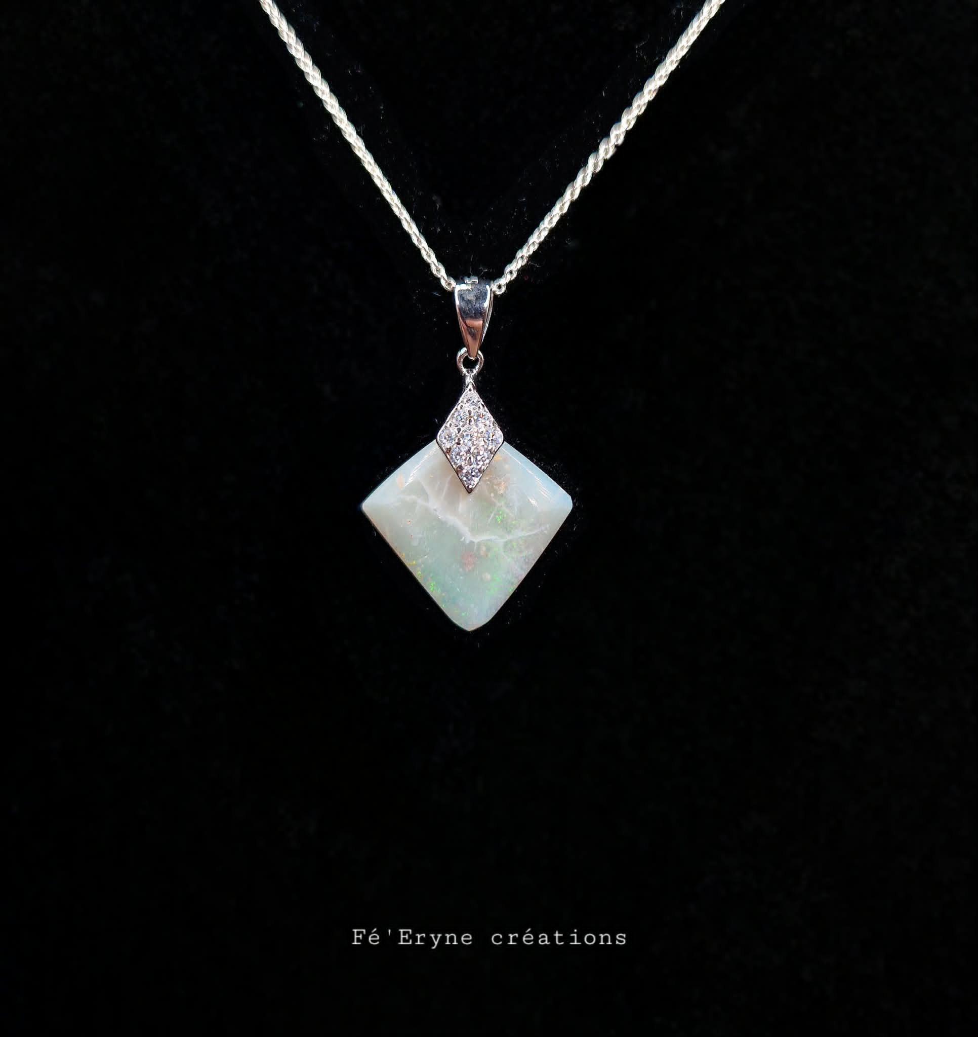 Collier Opale - Argent 925