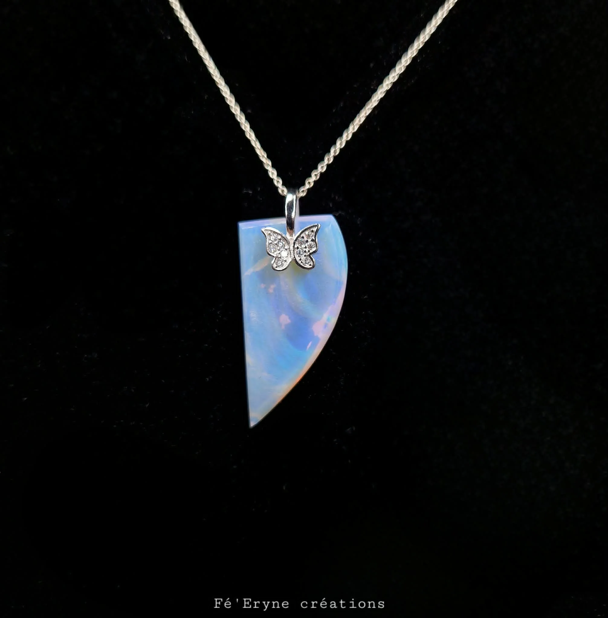 Collier Opale - Argent 925