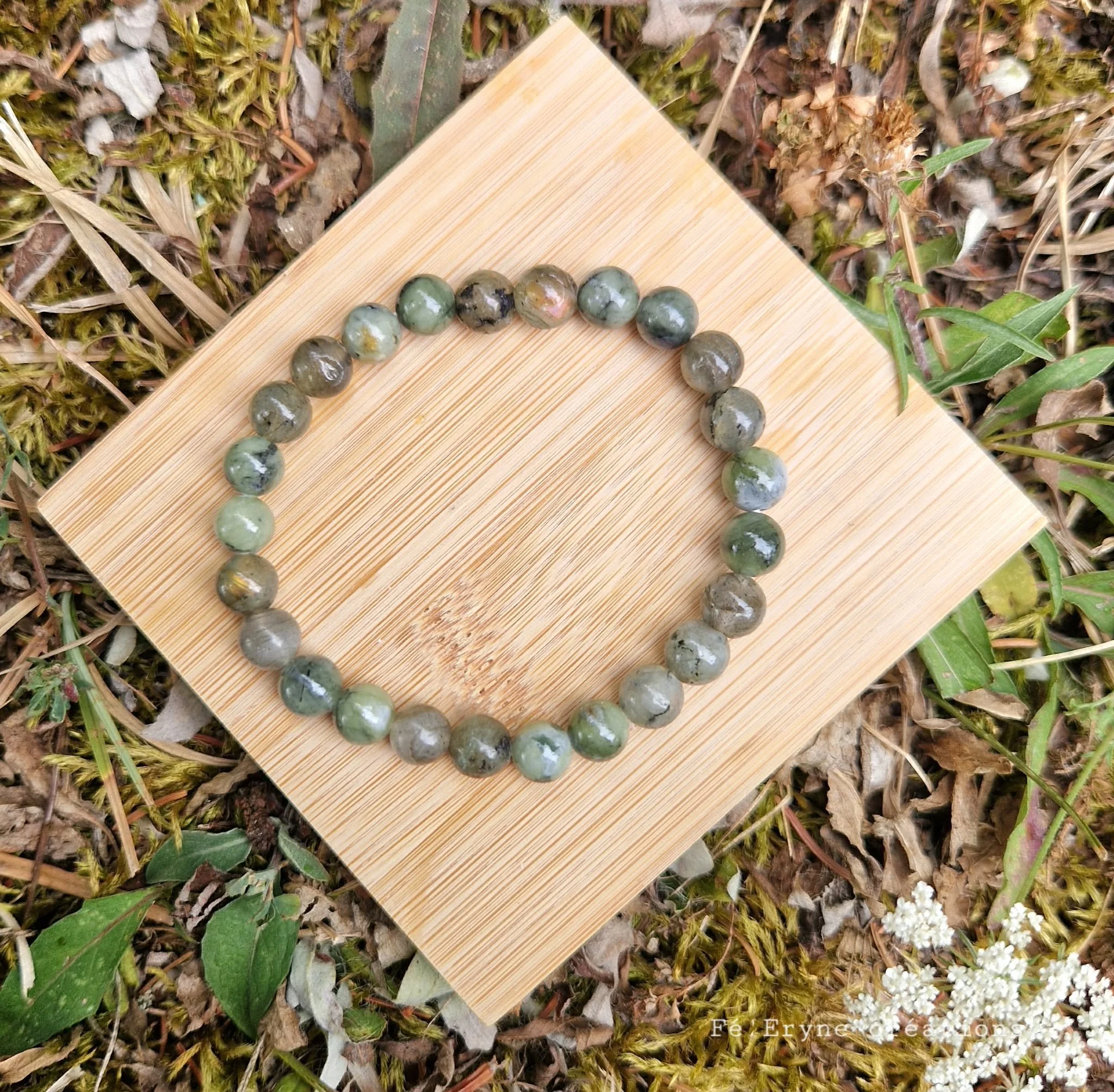 Bracelet Homme - Labradorite et Jade vert