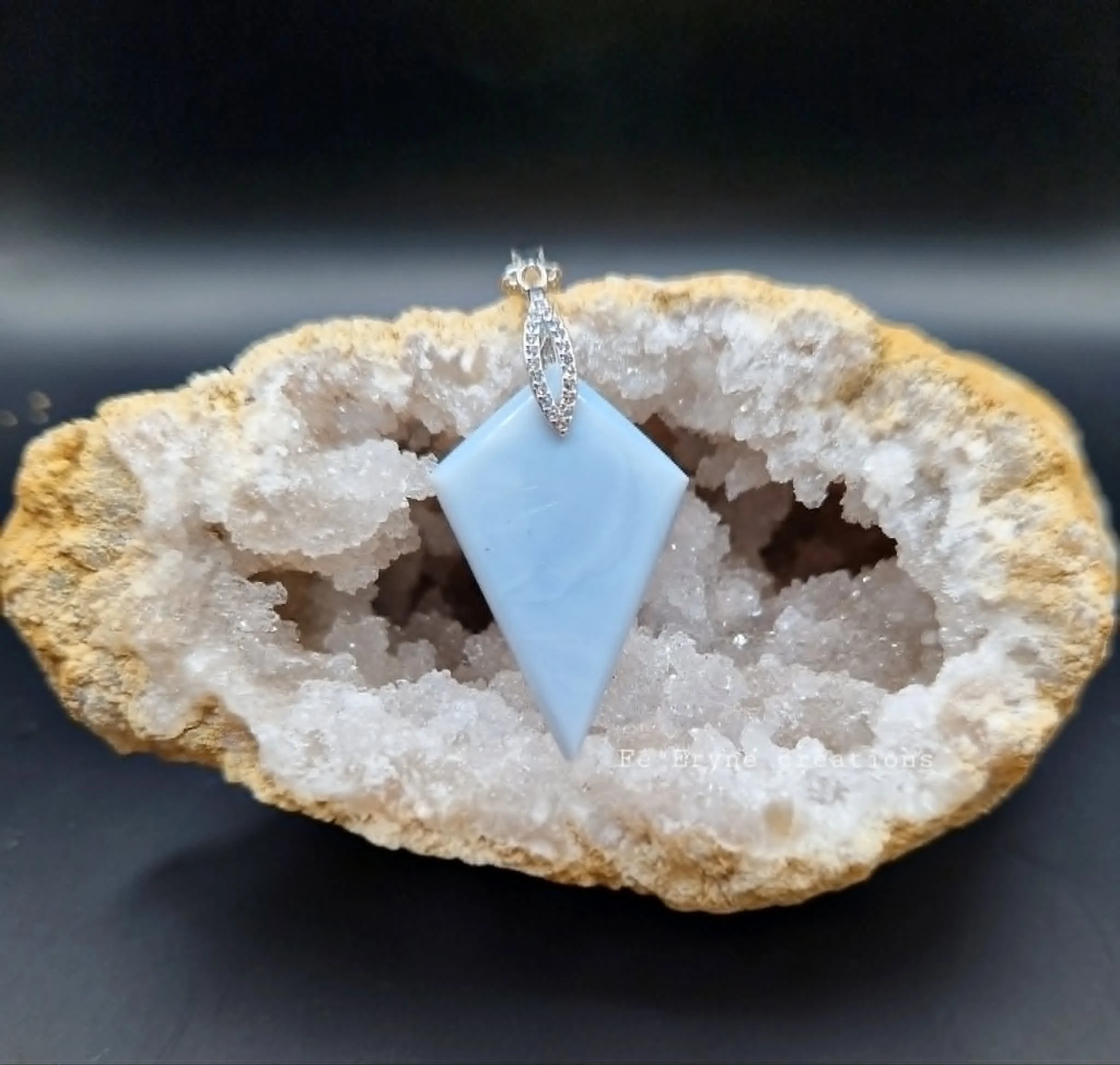Collier Opale bleue