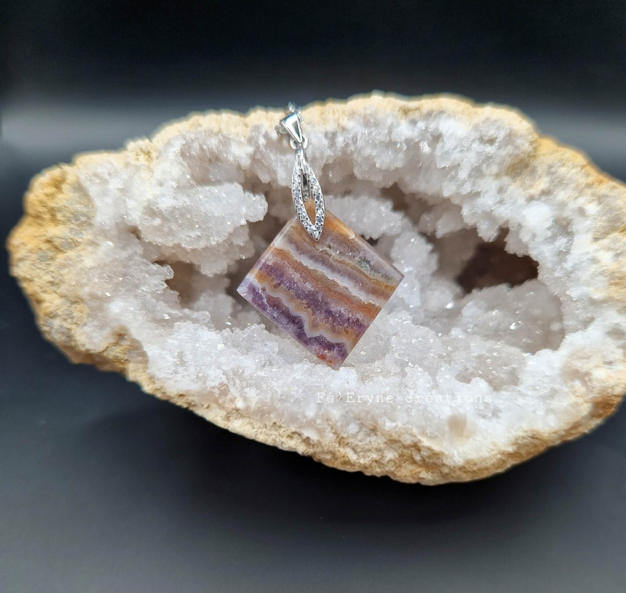 Collier Agate Chatelperron