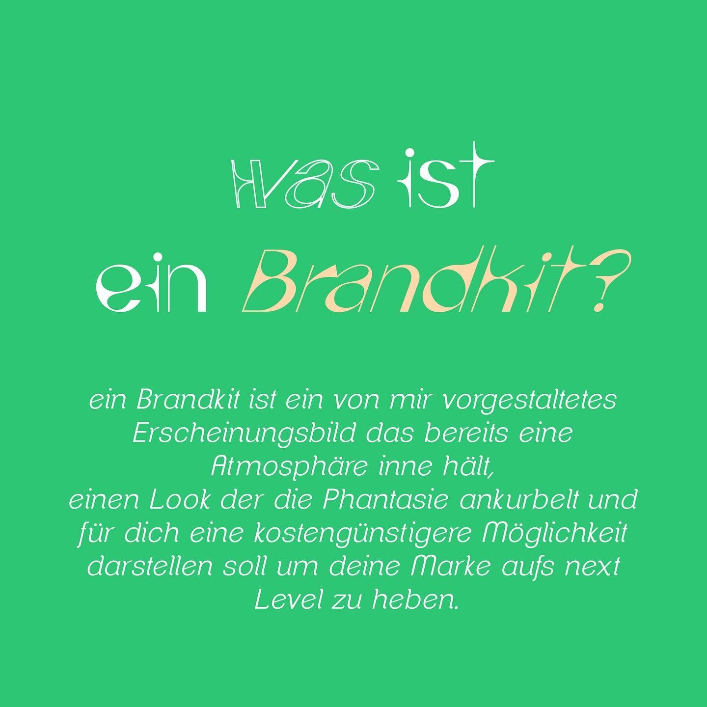 Was ist eigentlich ein Brandkit?

Ein Brandkit ist ein von mir vorgestaltetes 
Erscheinungsbild das bereits eine Atmosph&auml;re inne h&auml;lt, einen Look der die Phantasie ankurbelt und f&uuml;r dich eine kosteng&uuml;nstigere M&ouml;glichkeit dars