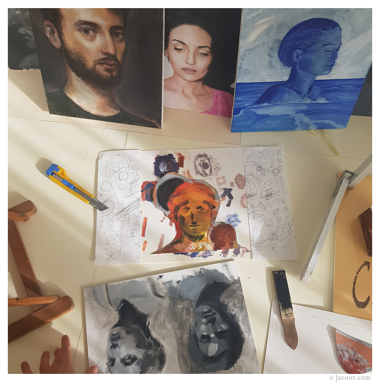 1 Art studio shoot by Jacoov 2022 oil paintings.png