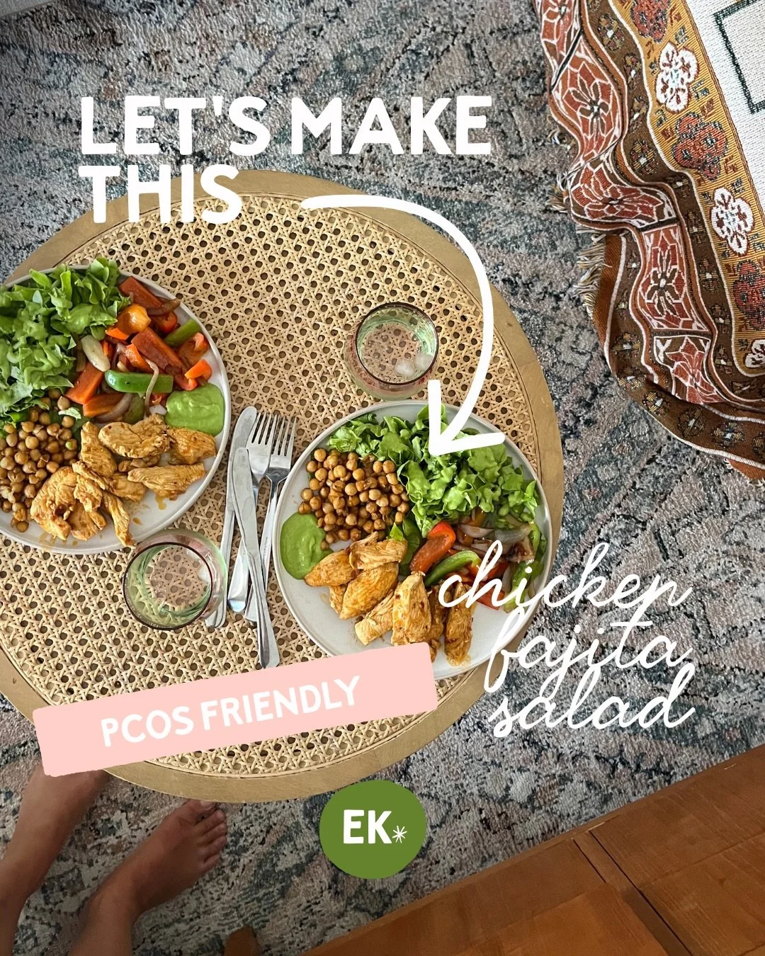 I don&rsquo;t care what anyone says, following a recipe from pictures is way easier than a reel. 

Save this for your next Mexican dinner night 🌮🌯🇲🇽

#mexicansalad #fajitasalad #pcosfriendlydinner