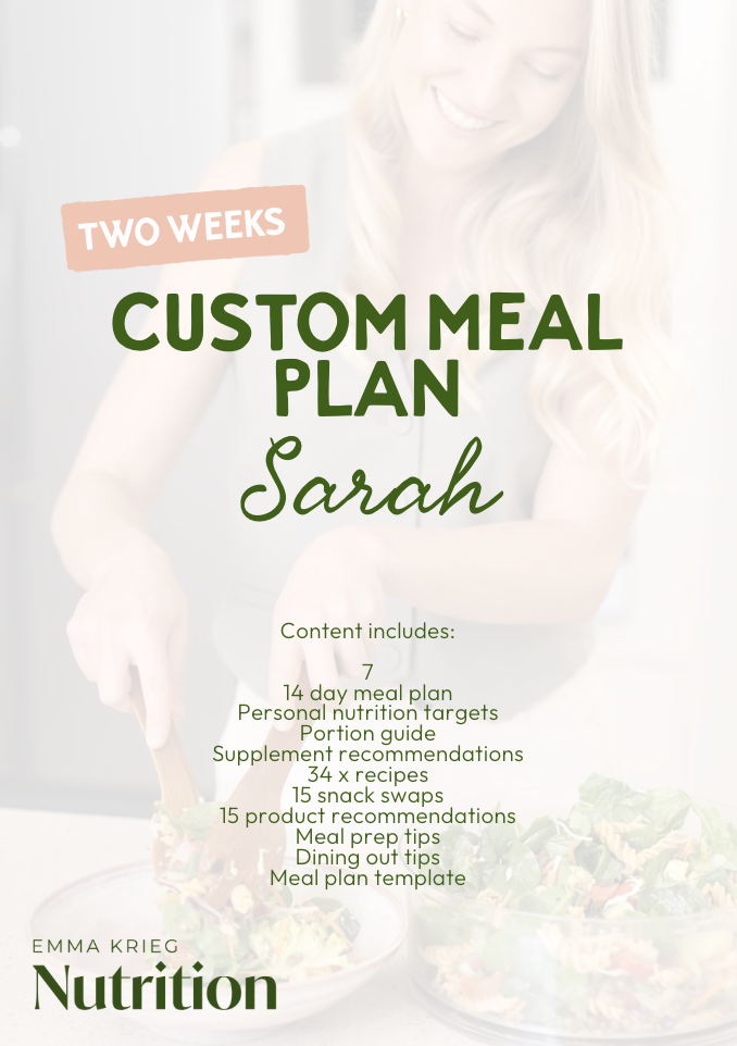 Custom Meal Plan 2 weeks