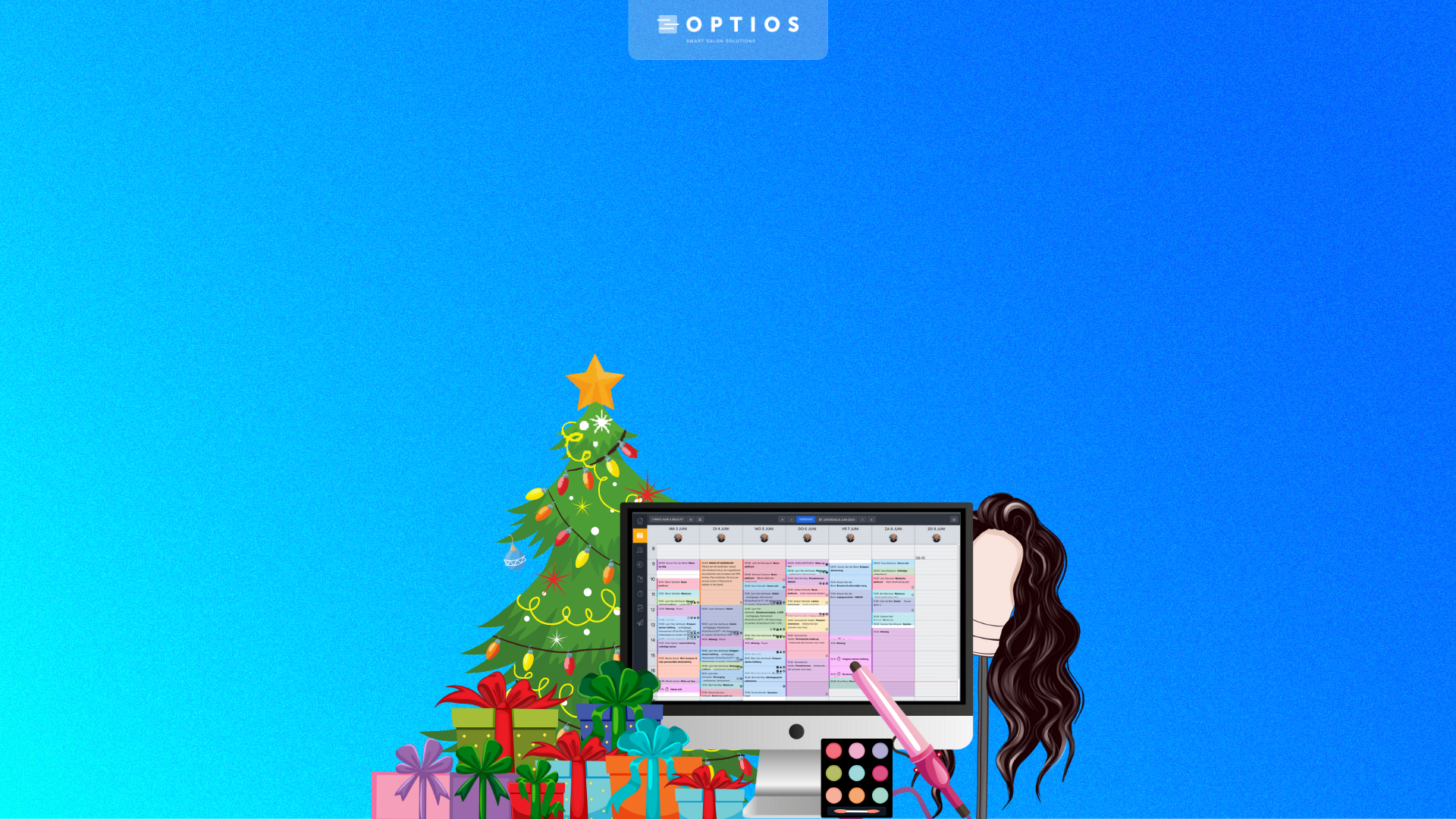 Domineer december met Optios: Slimme agenda-instellingen en effectieve marketing voor jouw salon