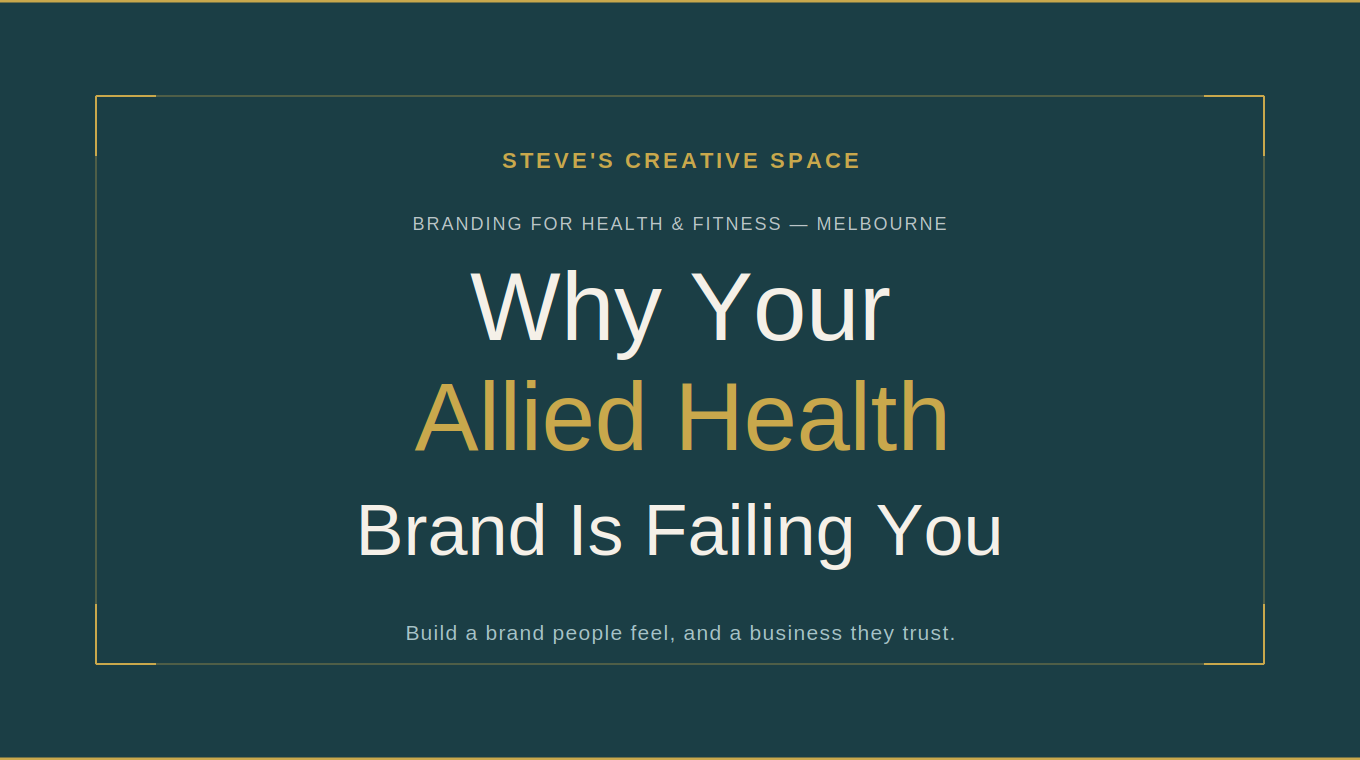Why Your Physio Clinic's Brand Is Working Against You (And How to Fix It)