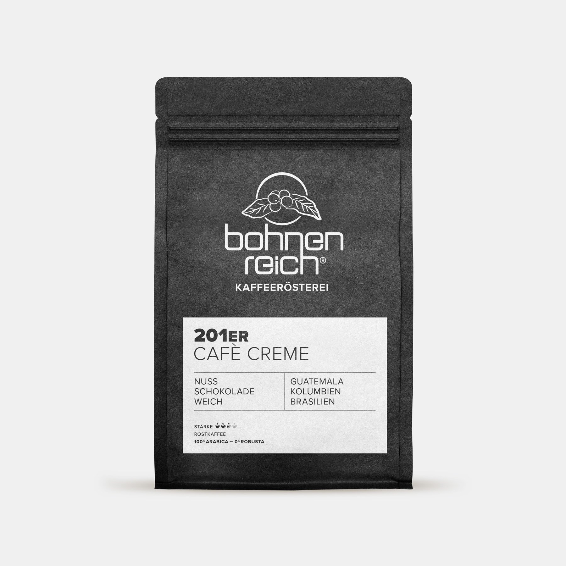 Bohnenreich Kaffeerösterei 201er Espresso Café Creme