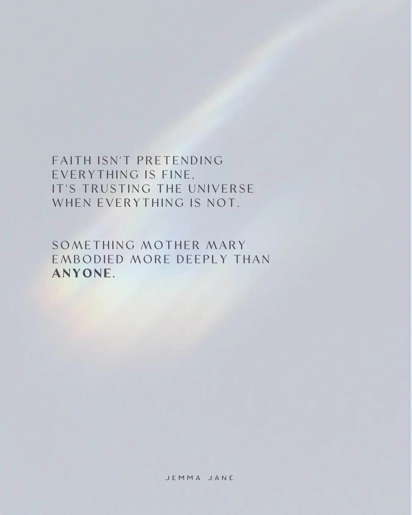 I won&rsquo;t pretend that it always feels graceful.

Sometimes faith feels like internal crumbling.

Like pressure and overwhelm and the kind of self pity that arrives when you&rsquo;re too tired to fight it off.

The ego gets loud in those moments.