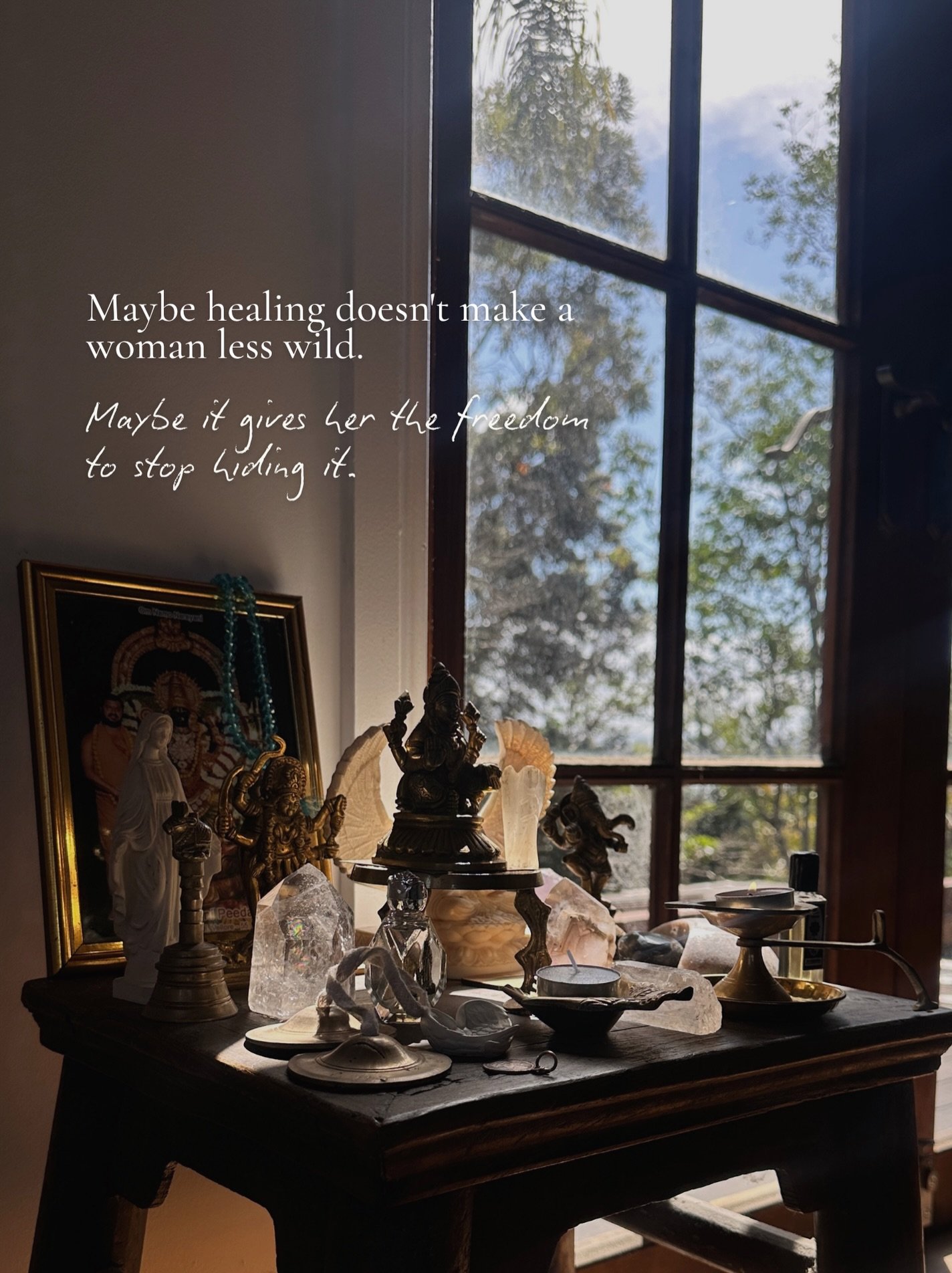 There&rsquo;s a version of womanhood most of us were handed without ever being asked if we wanted it.

Be pleasant. Be reasonable. Be easy to understand. Know when to soften yourself. Know when you&rsquo;ve gone too far.

And after a while, you can b