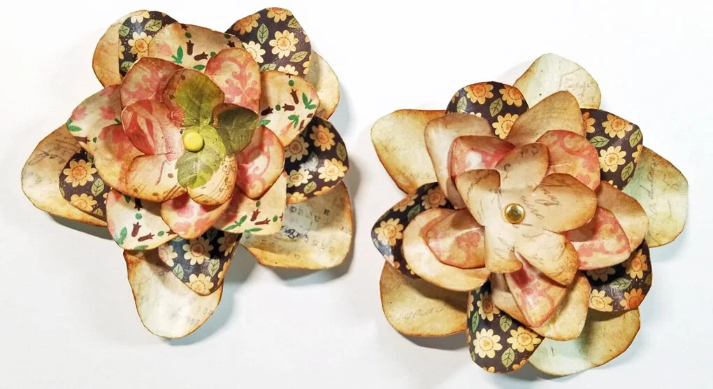 DIY Paper Flowers from scraps