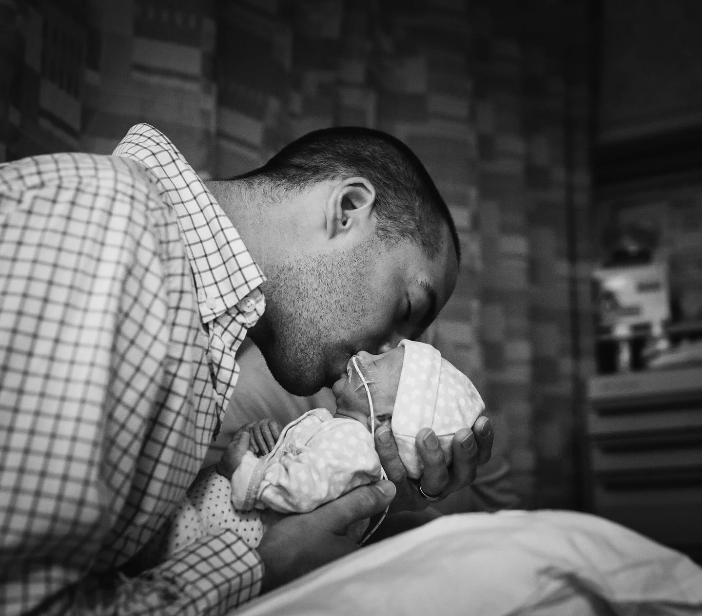 First Father&rsquo;s Day 

Image from a commissioned series for @marchofdimes 💟 

This was a collection of portraits honoring NICU families and graduates for a gallery wall installation at @sentarahealth hospital.

This project was a technical chall