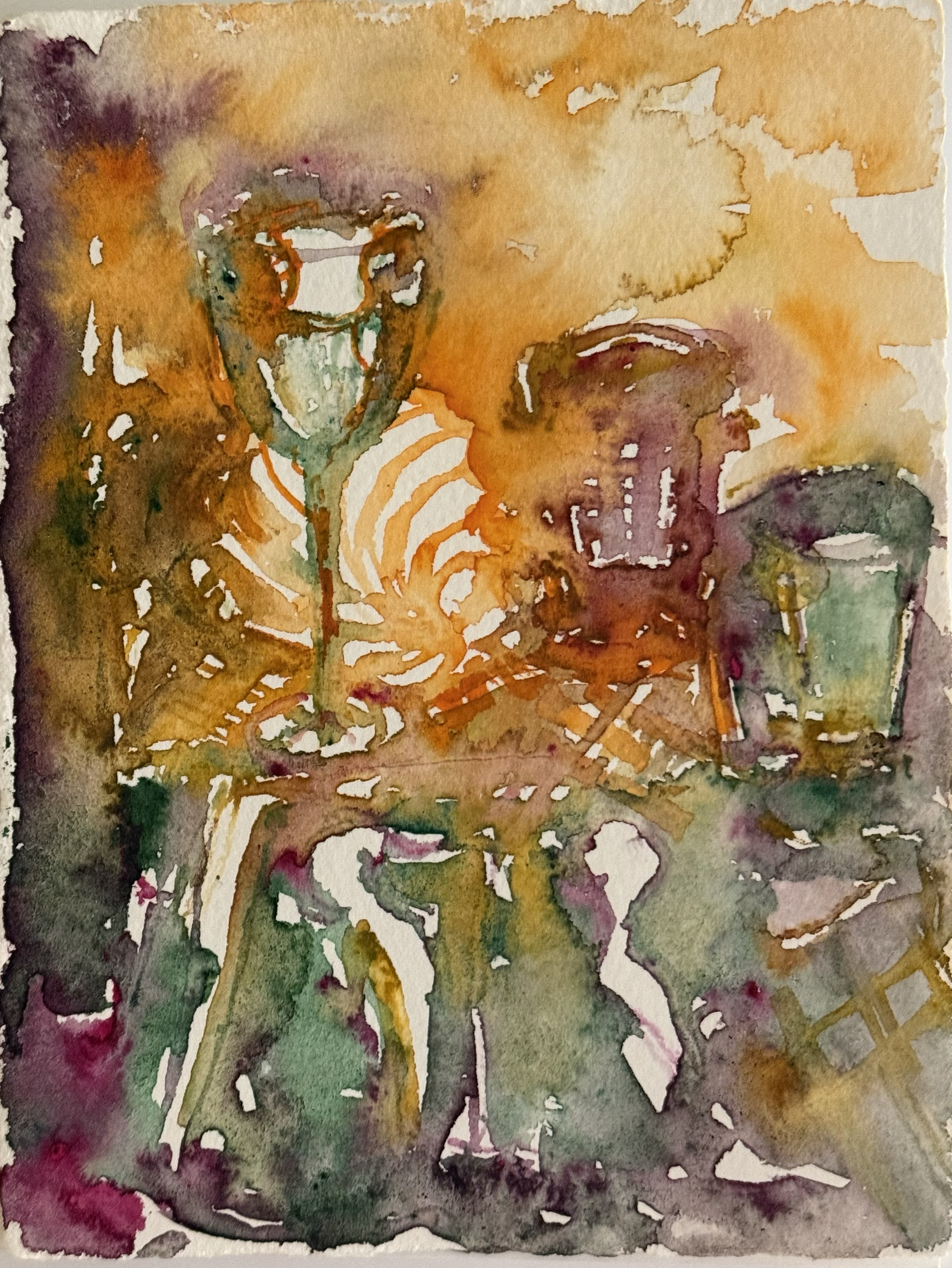 535.130, 6"x8", wc on paper, 5.15.24