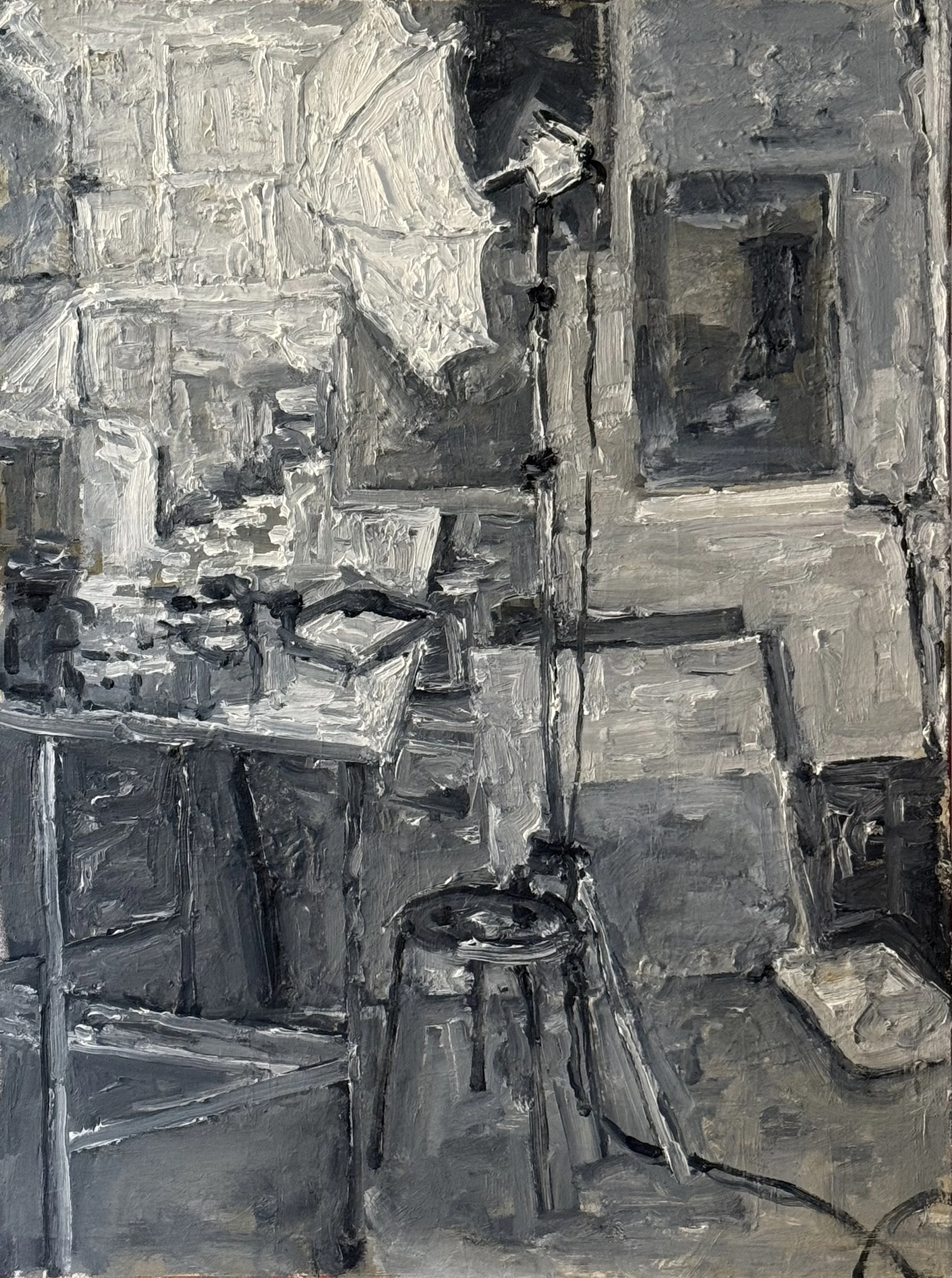 345.August Studio(13), 24"x18", oil on canvas, 2025