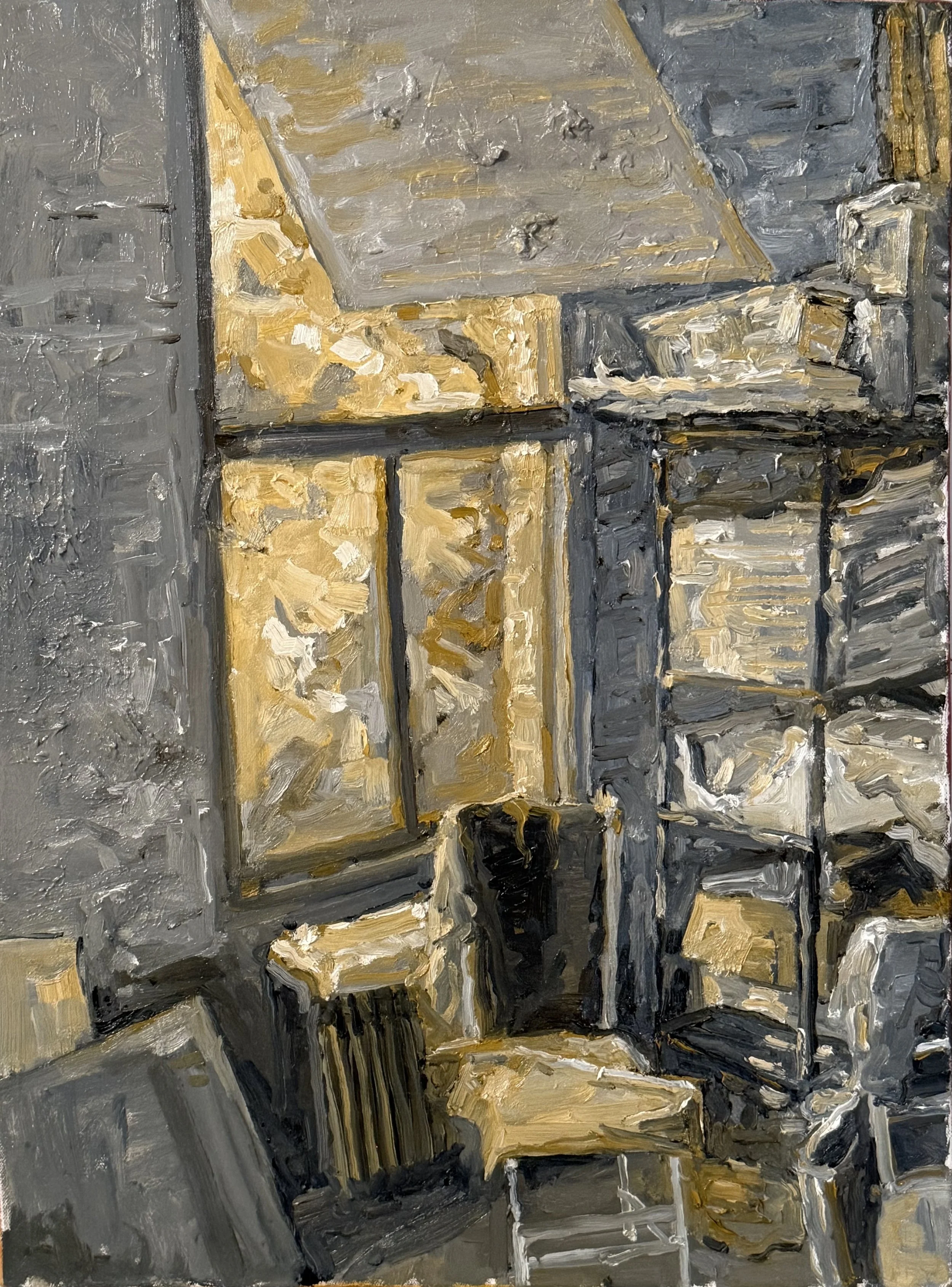 345.August Studio(12), 24"x18", oil on canvas, 2025