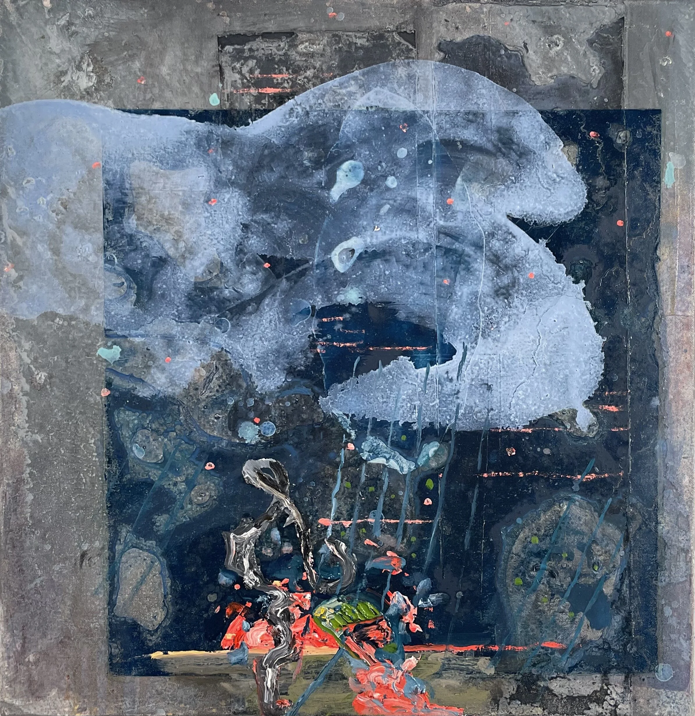 209FF 8, oil on canvas, 21"x22", 2021