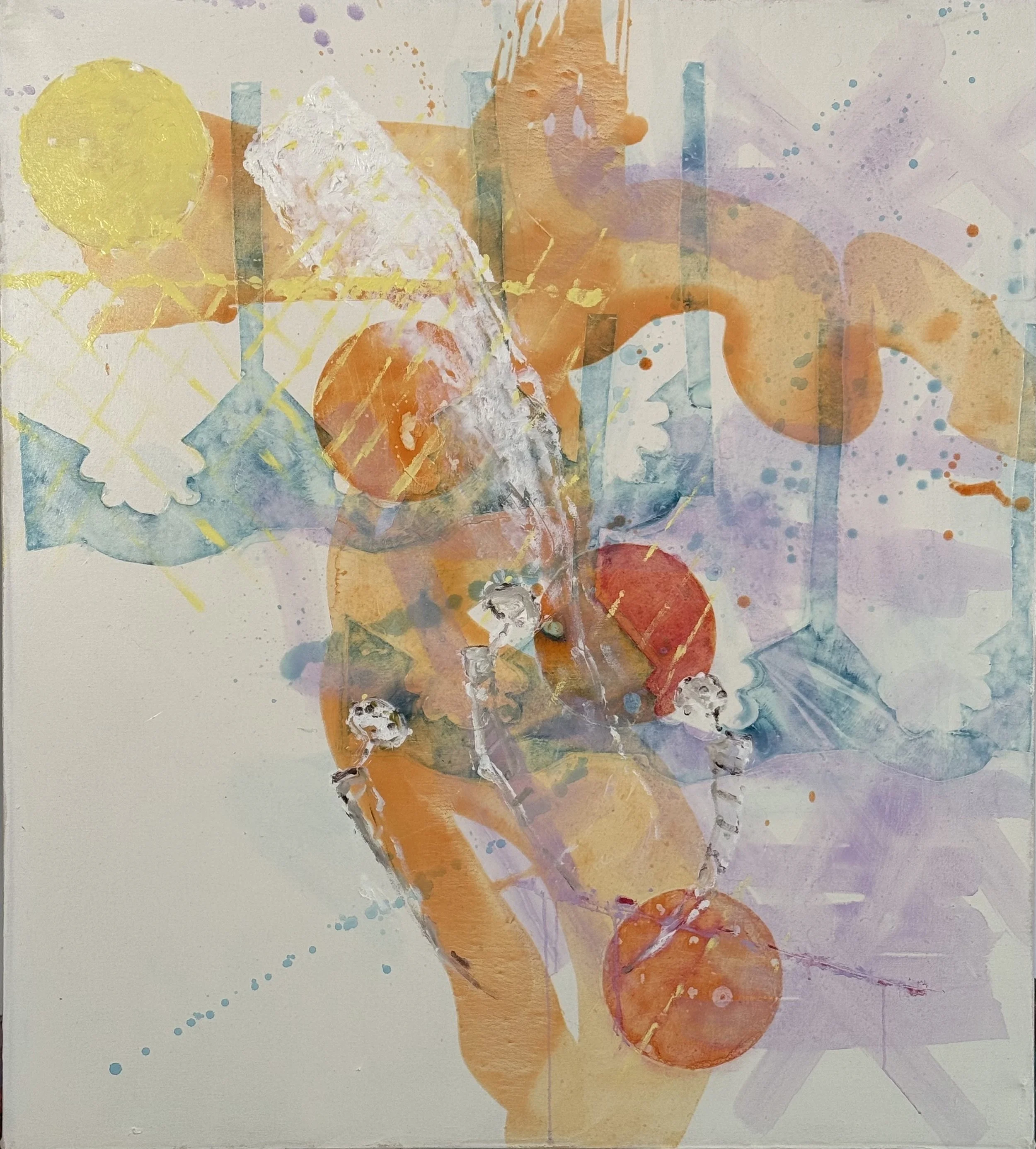 345.Season on the Line(7), 40"x36", oil on canvas, 2025