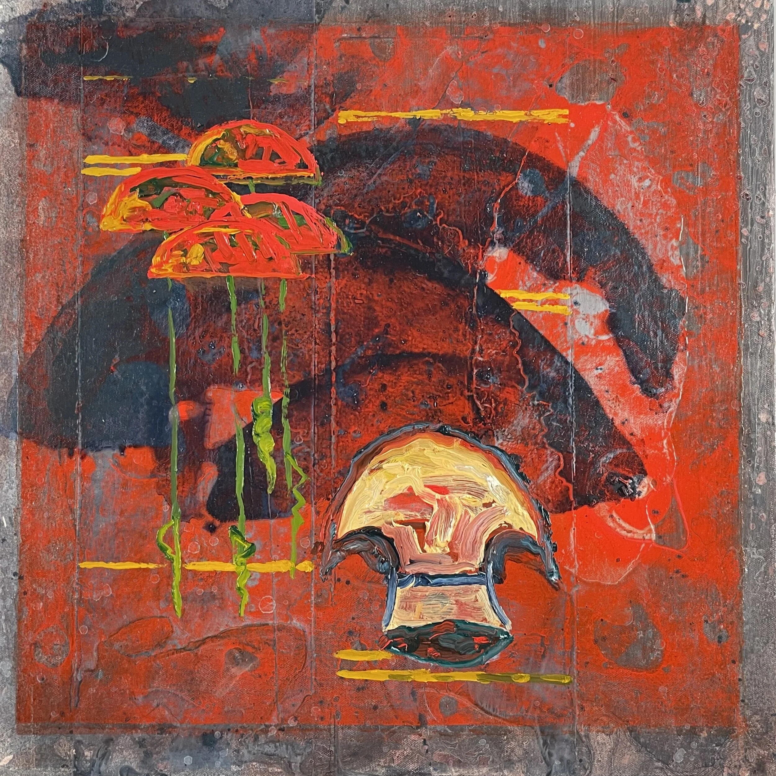 209FF 2, oil on canvas, 19"x19", 2021