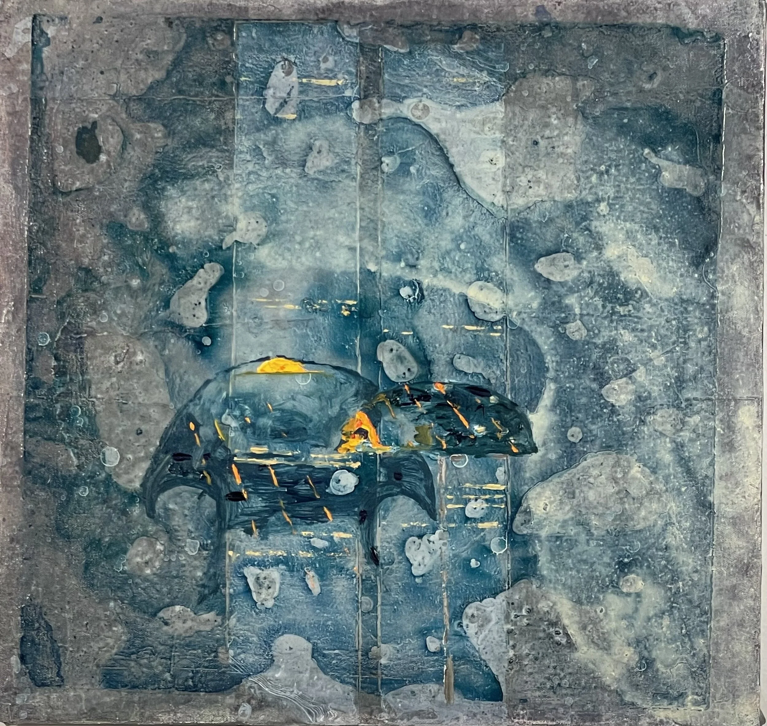 209FF 5, oil on canvas, 19"x18", 2021