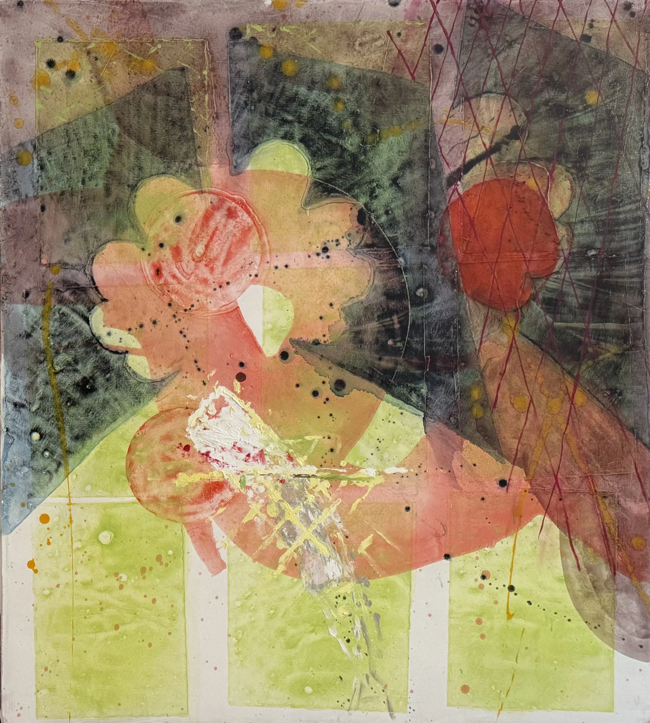 345-Season on the Line(6), 40"x36", oil on canvas, 2025