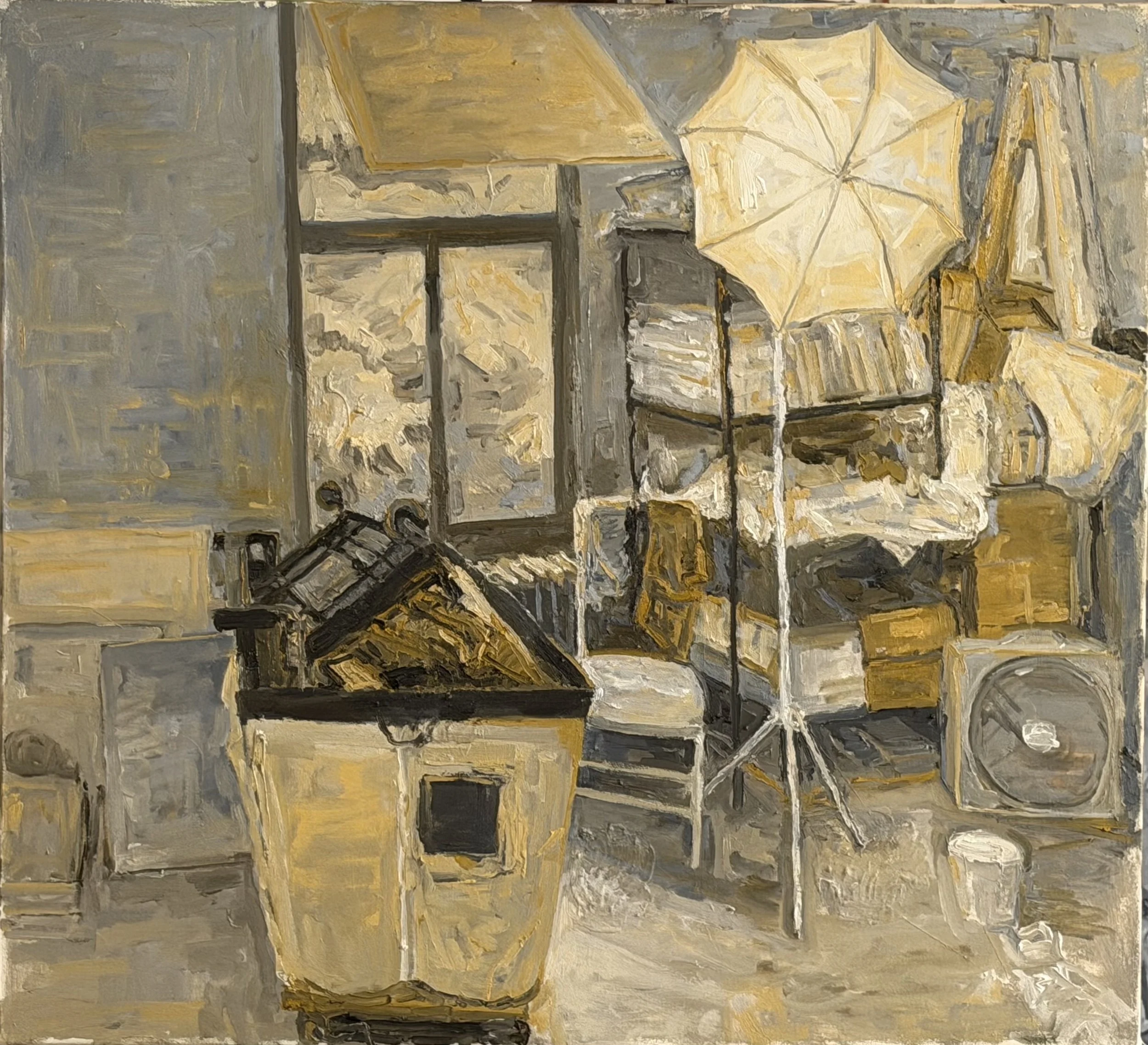 345.October Studio(19), 30"x33", oil on canvas, 2025